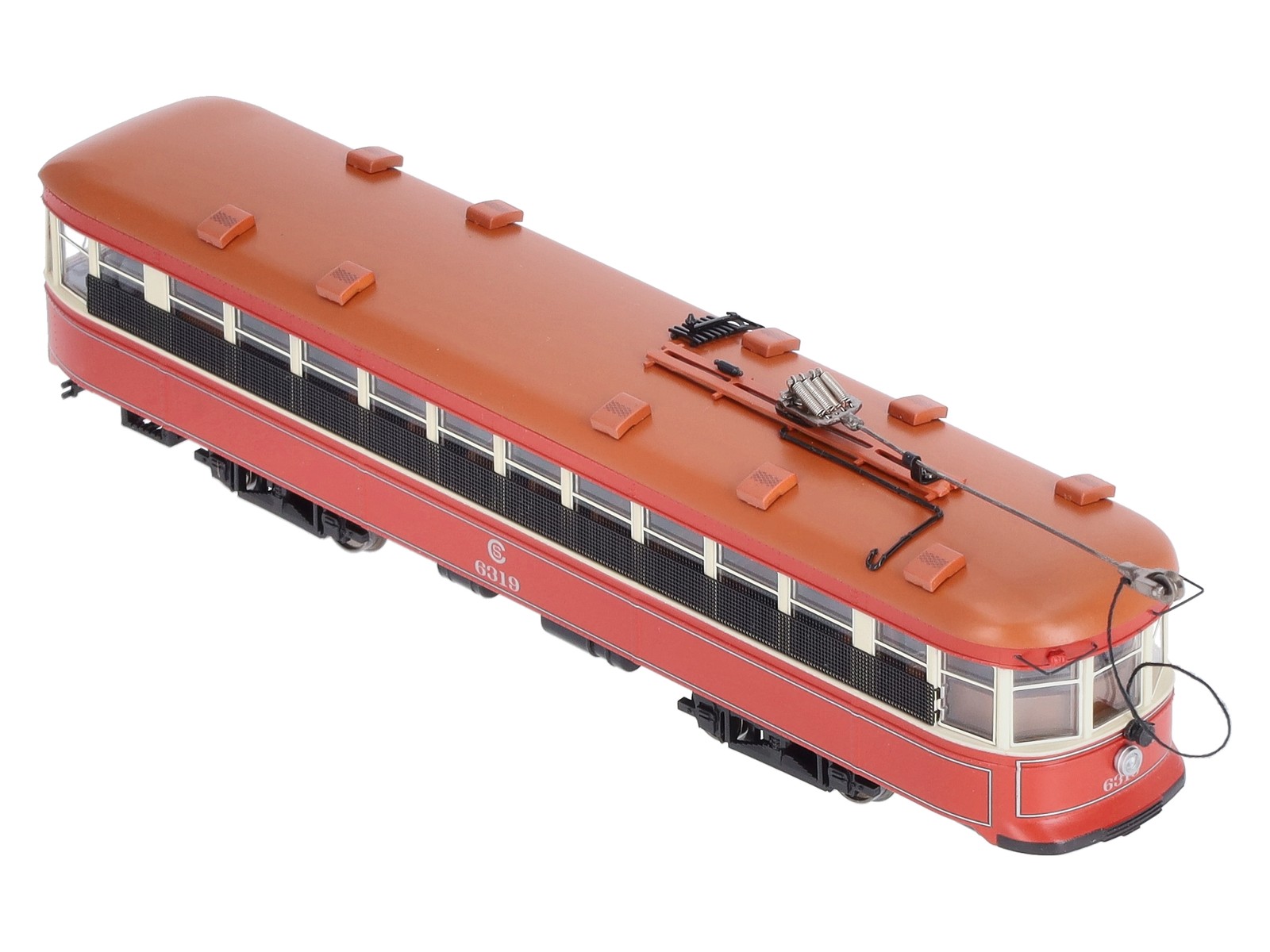 Bachmann 84602 HO Scale Chicago Surface Lines Peter Witt Street Car #6319 w/DCC