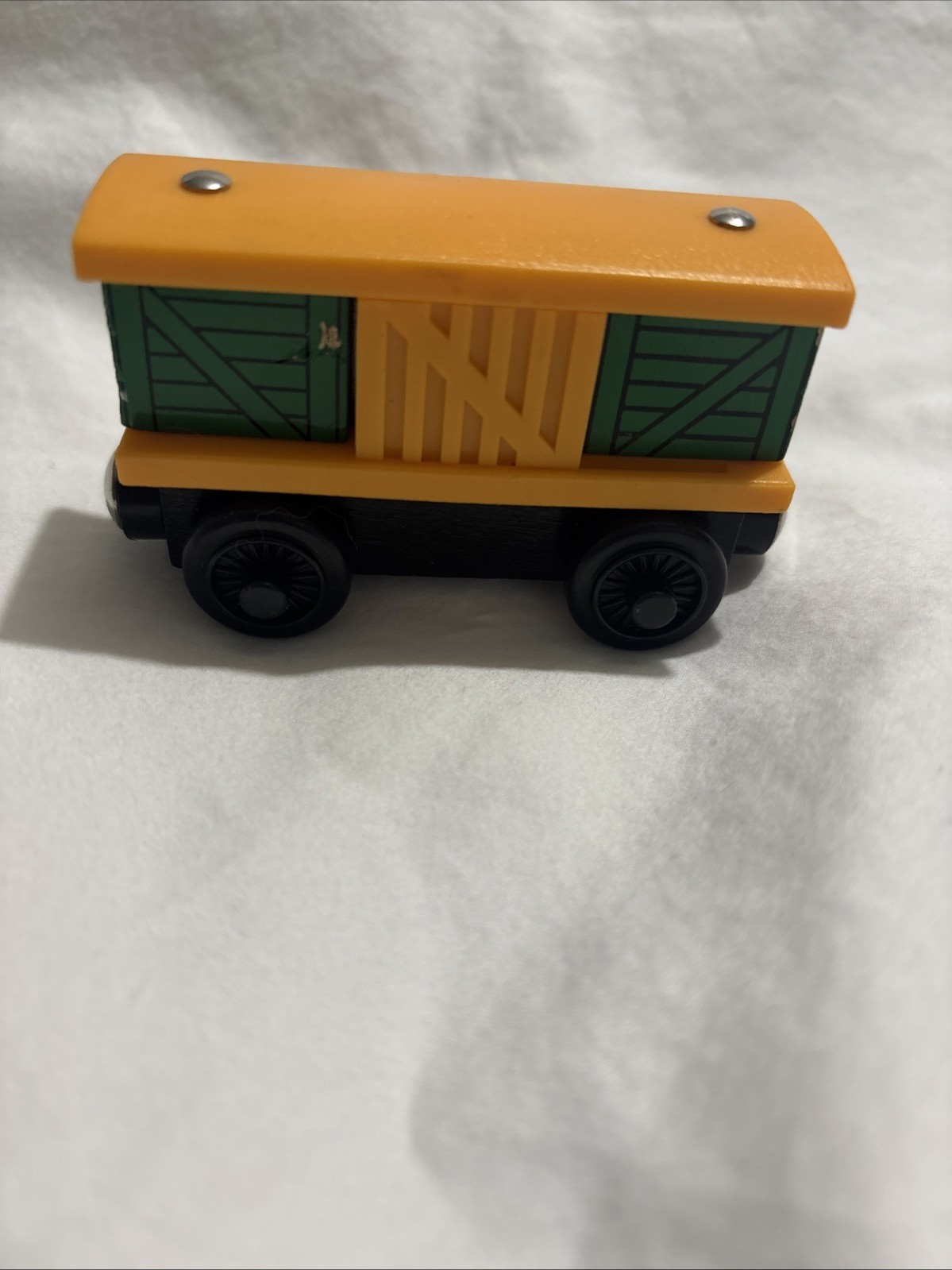 Thomas the Train & Friends Box Car Good Condition, Learning Curve. Yellow Green