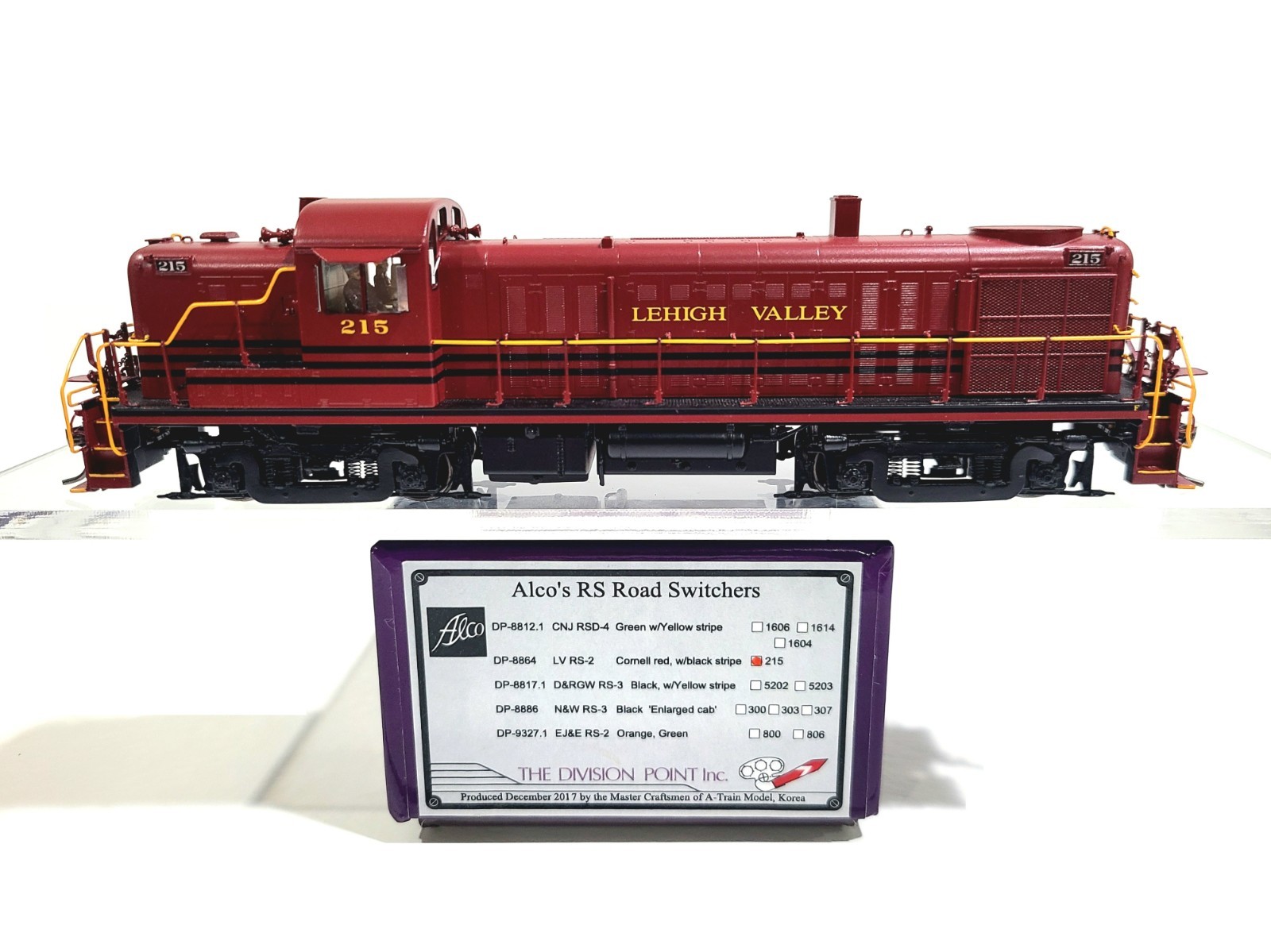 Division Point LV Alco RS-2 Lehigh Valley #215 HO Brass Model #DP-8864 DCC