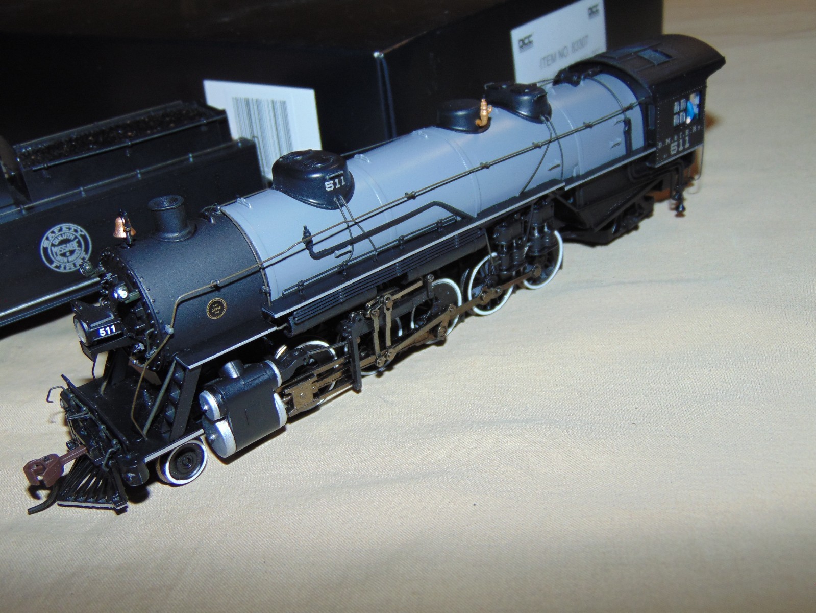 BACHMANN SPECTRUM HO 83307 2-10-2 MISSABE DM & IR STEAM ENGINE WITH DCC + BOX