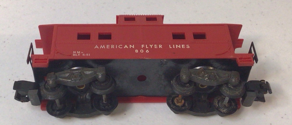 GILBERT American Flyer Lines 806 CABOOSE S Gauge Made in USA 1956 (WBOX)
