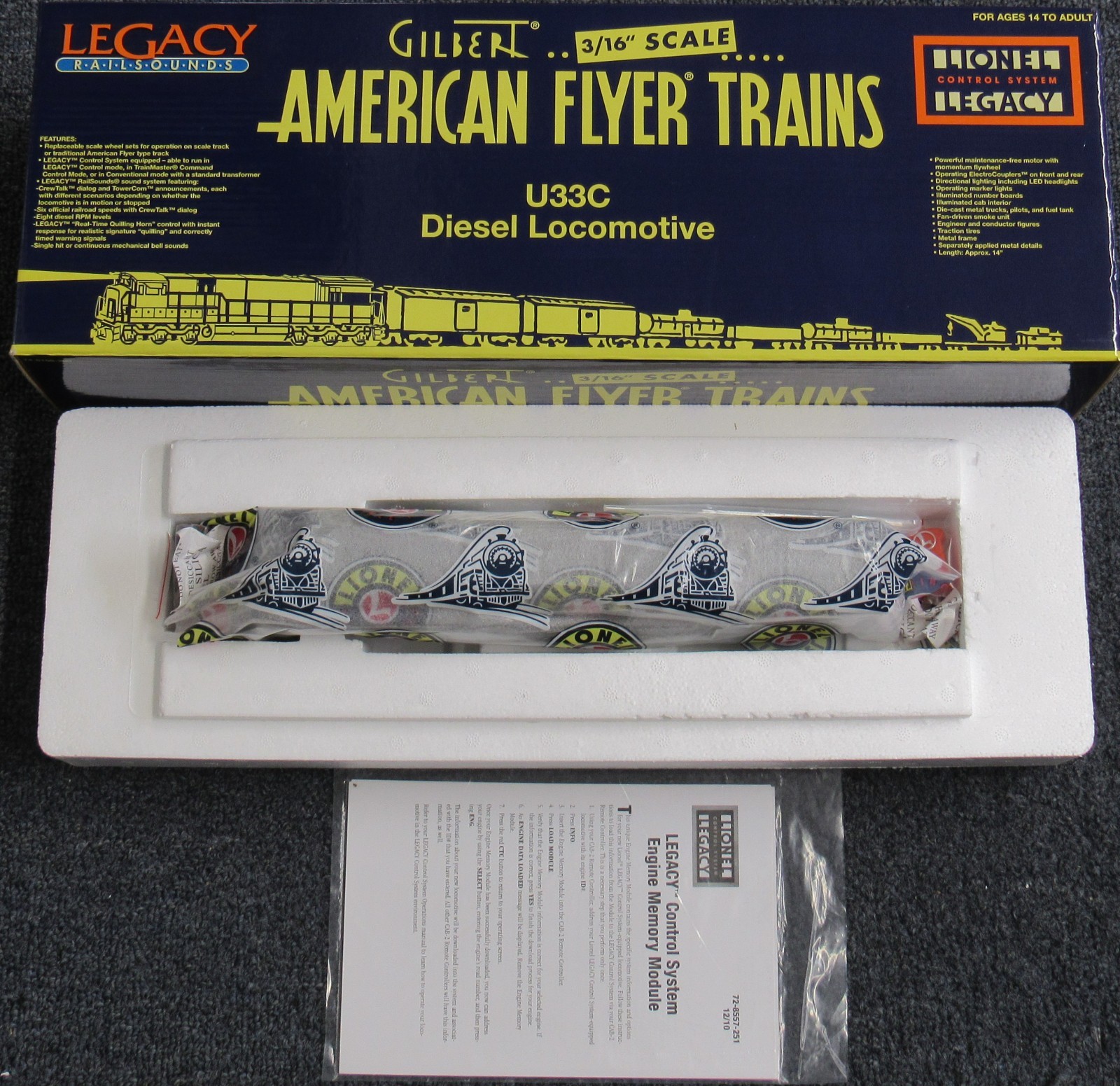 American Flyer 48146 Southern Pacific U33C Diesel Engine w/LEGACY S-Gauge LNIB