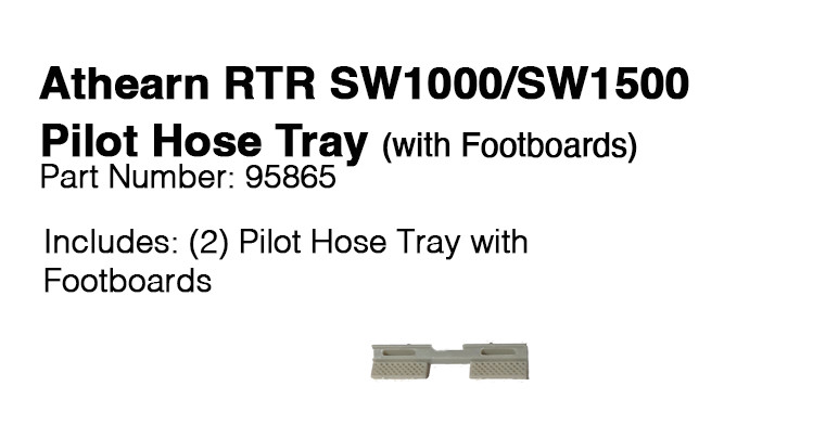 Athearn HO RTR SW100, SW1500 locomotive Part# 95865 Pilot Hose Tray with FB New