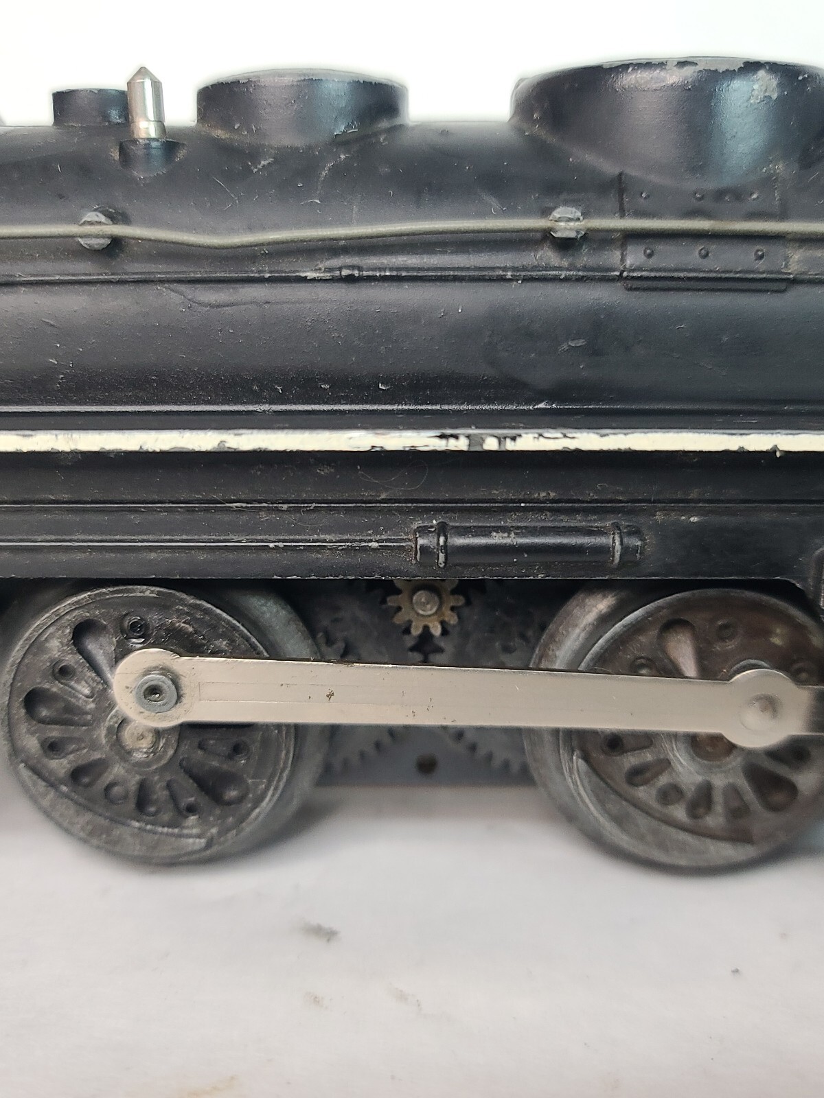 Working #666 Marx O Cast Metal 2-4-2 Steam Locomotive Tender Boxcar & Caboose