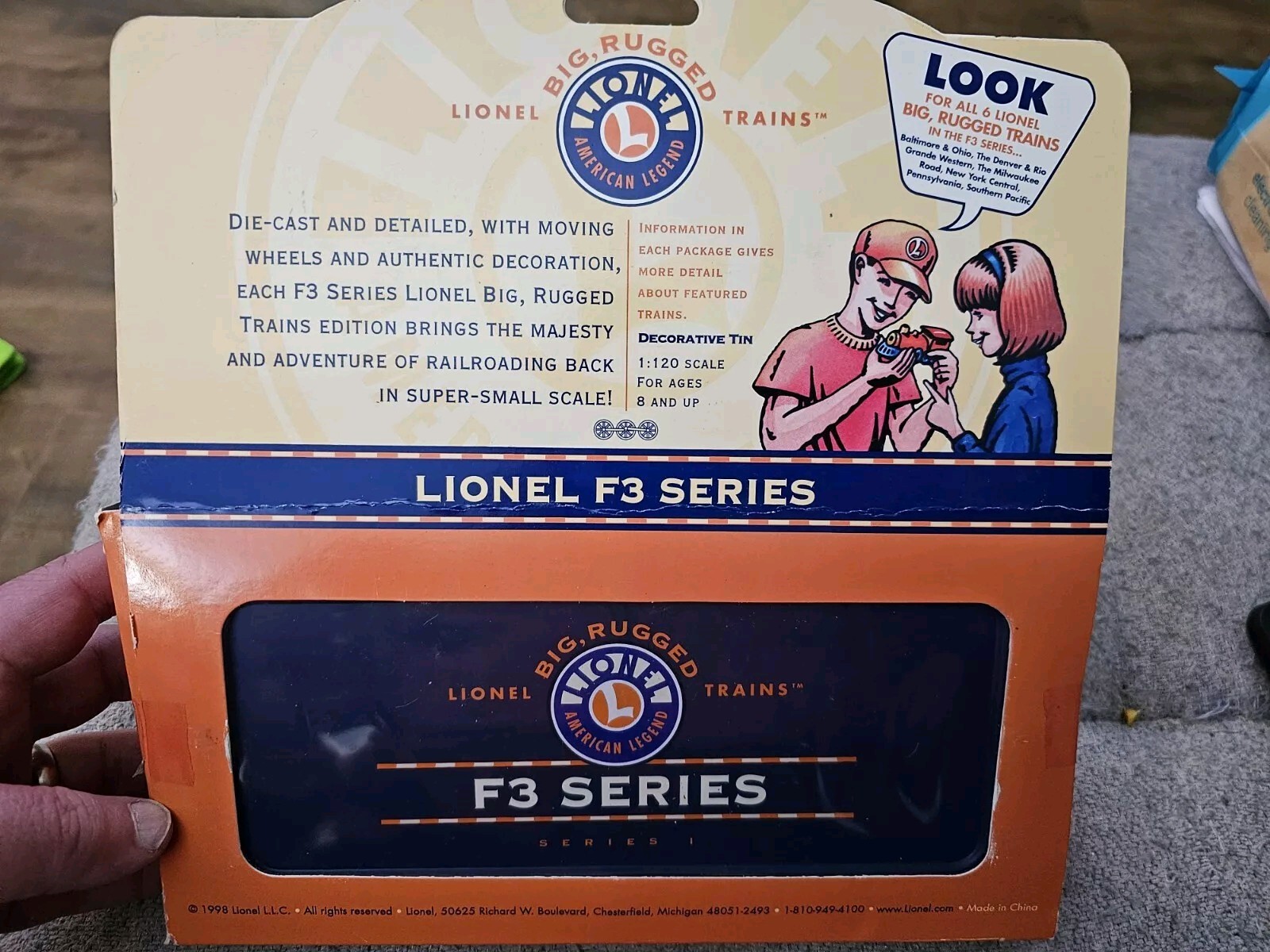 NEW LIONEL BIG RUGGED F3 SERIES BALTIMORE & OHIO 1:120 HO SCALE SERIES 1 B&O