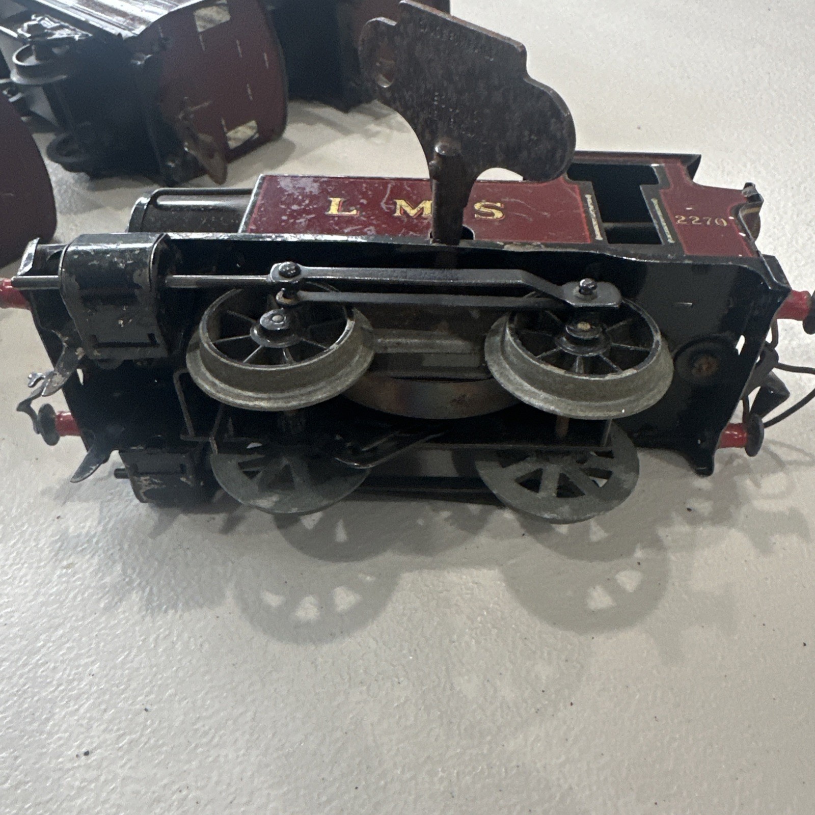Vintage Hornby Series O Gauge LMS No. 2270 Type 101 Locomotive Clockwork Train