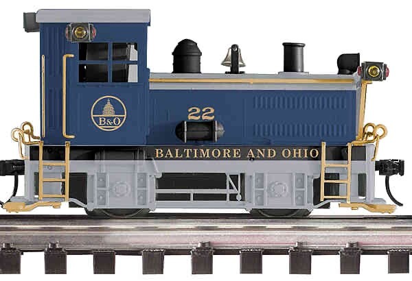 K-Line O Gauge K2630-22 Western Depot exclusive B&O Plymouth switcher blue/gray