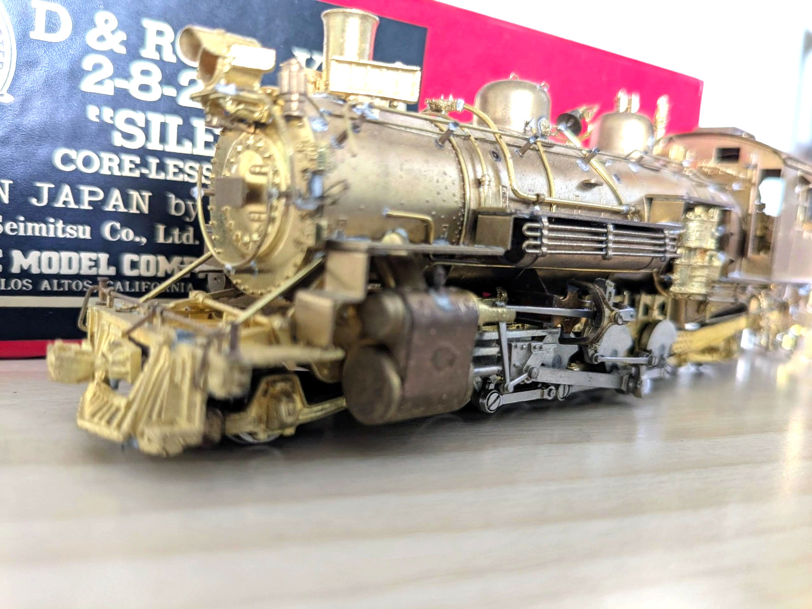 LNIB! BRASS D&RGW K-36 2-8-2 WESTSIDE HOn3 *FULL BACKHEAD *SNOW PLOW *RUNS G@@D!