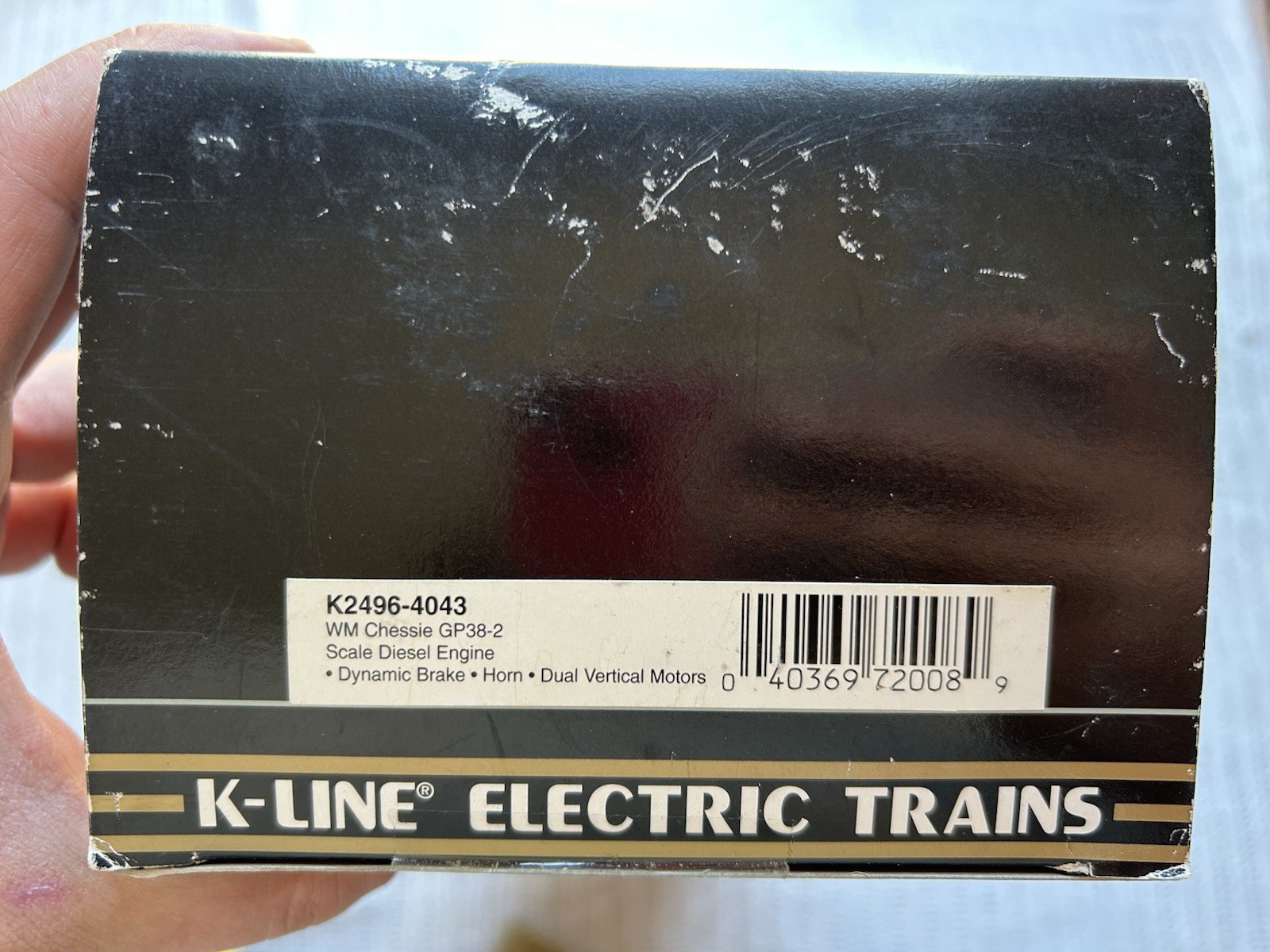 O K-Line K2496-4043 WM Chessie GP38-2 Scale Diesel Engine – (VG BOXED)