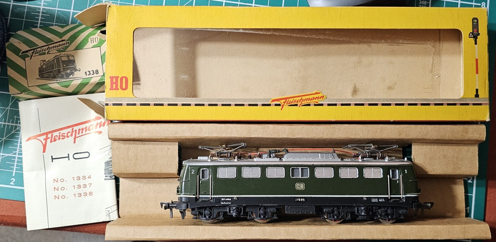 Fleischmann 1338 HO DB Class E 40 Electric Engine Deutsche Bundesbahn Box,Lights