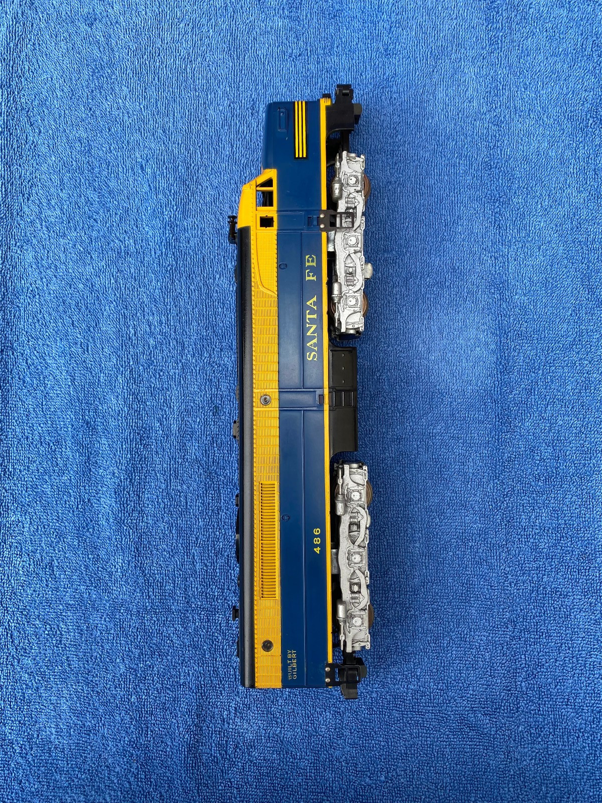 AMERICAN FLYER 484-485-486 ABA SANTA FE FREIGHT LOCOMOTIVES 2 MOTORS HORN & ROAR