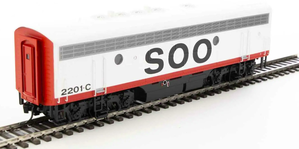 Walthers HO Scale EMD F7A-B Set (DCC/ESU Sound) Soo Line #212A/2201C NIB NEW