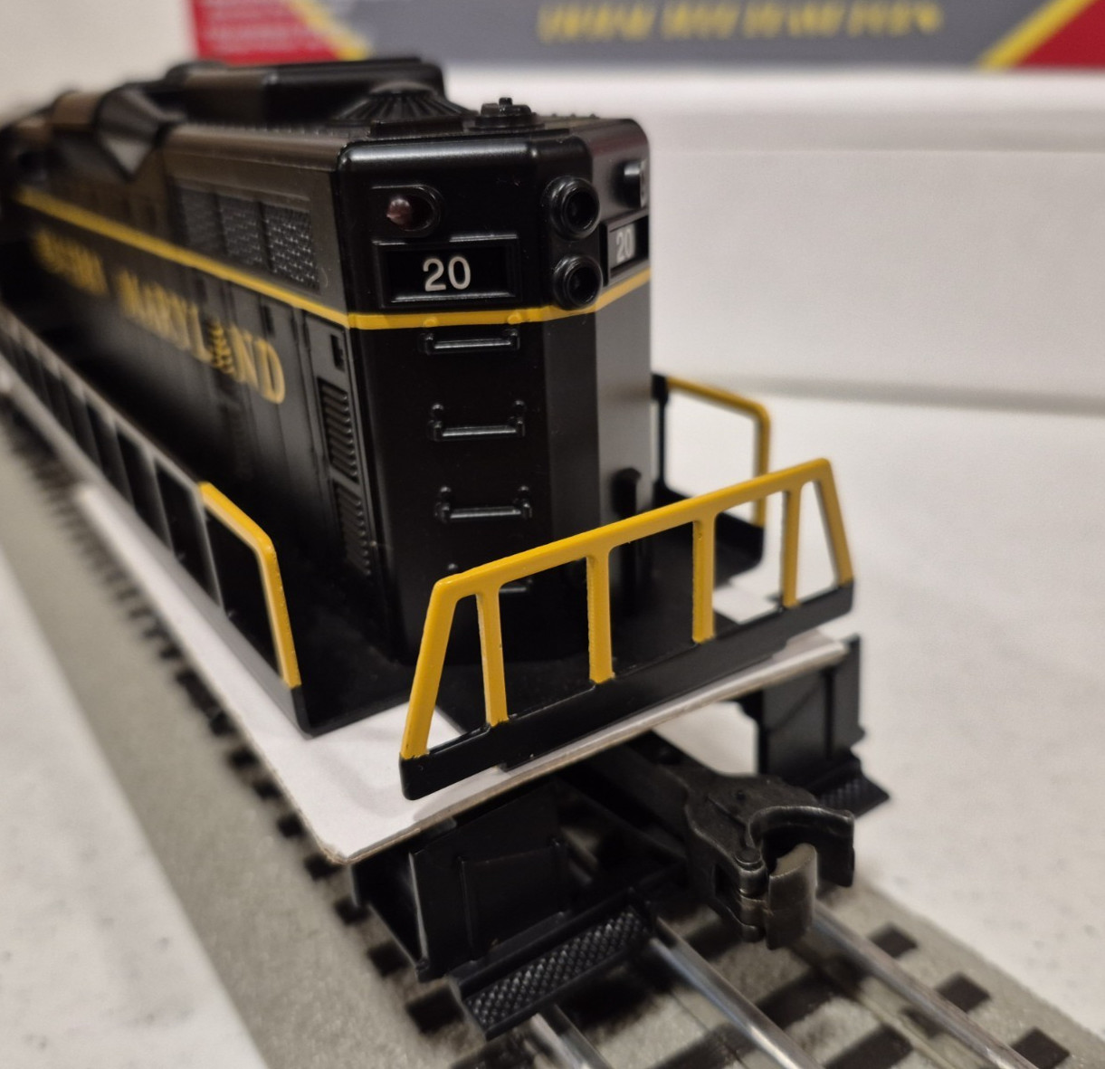 Williams O Gauge Western Maryland Fireball GP-9 Diesel W/Trueblast Horn/ Bell LN