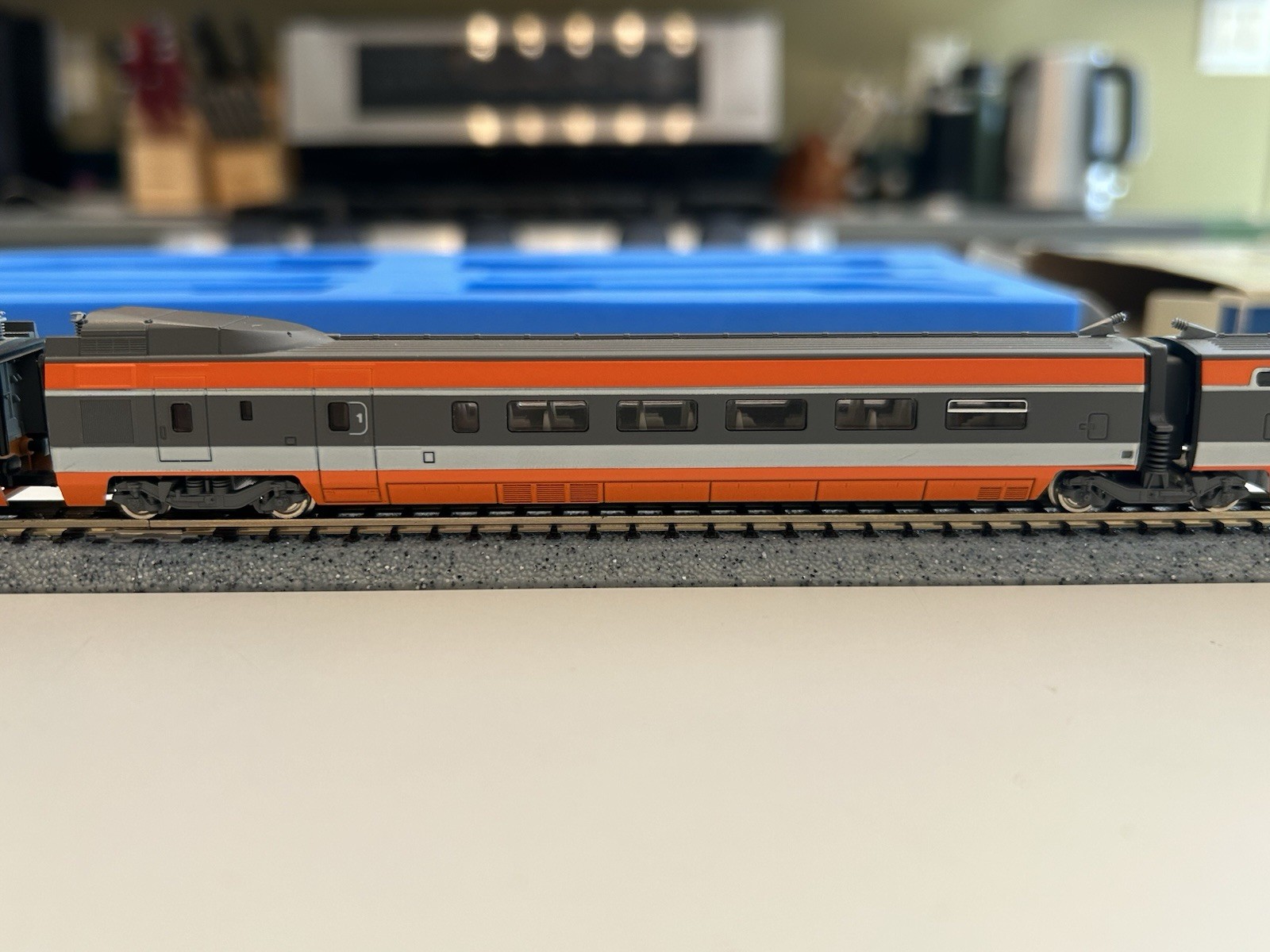 KATO French Railroad TGV S14701 N Scale Bullet Train Japan Used – Very Rare