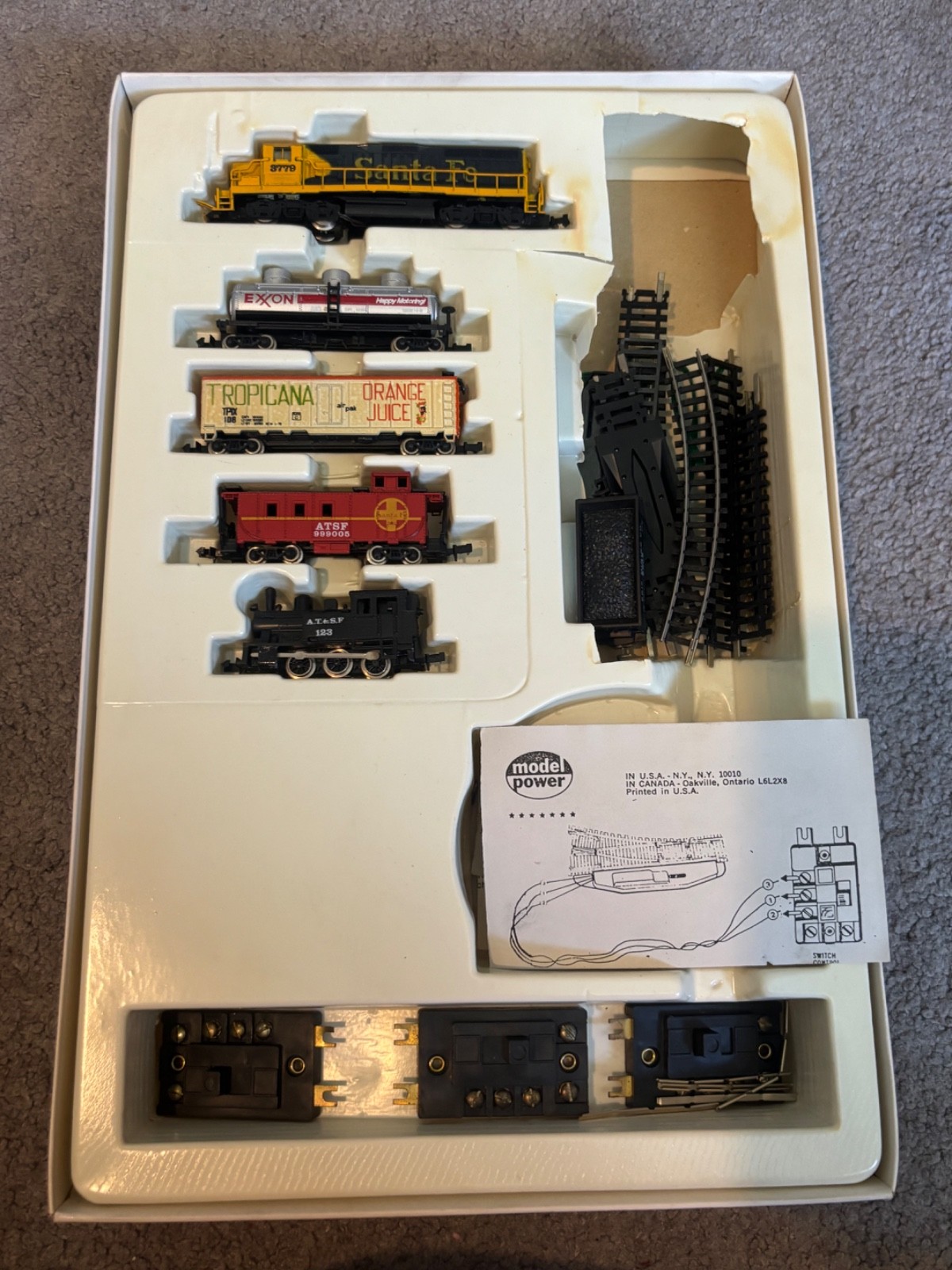 MODEL POWER: “N” Scale Electric Train Set: Golden Spike Series Mutt & Jeff #1183