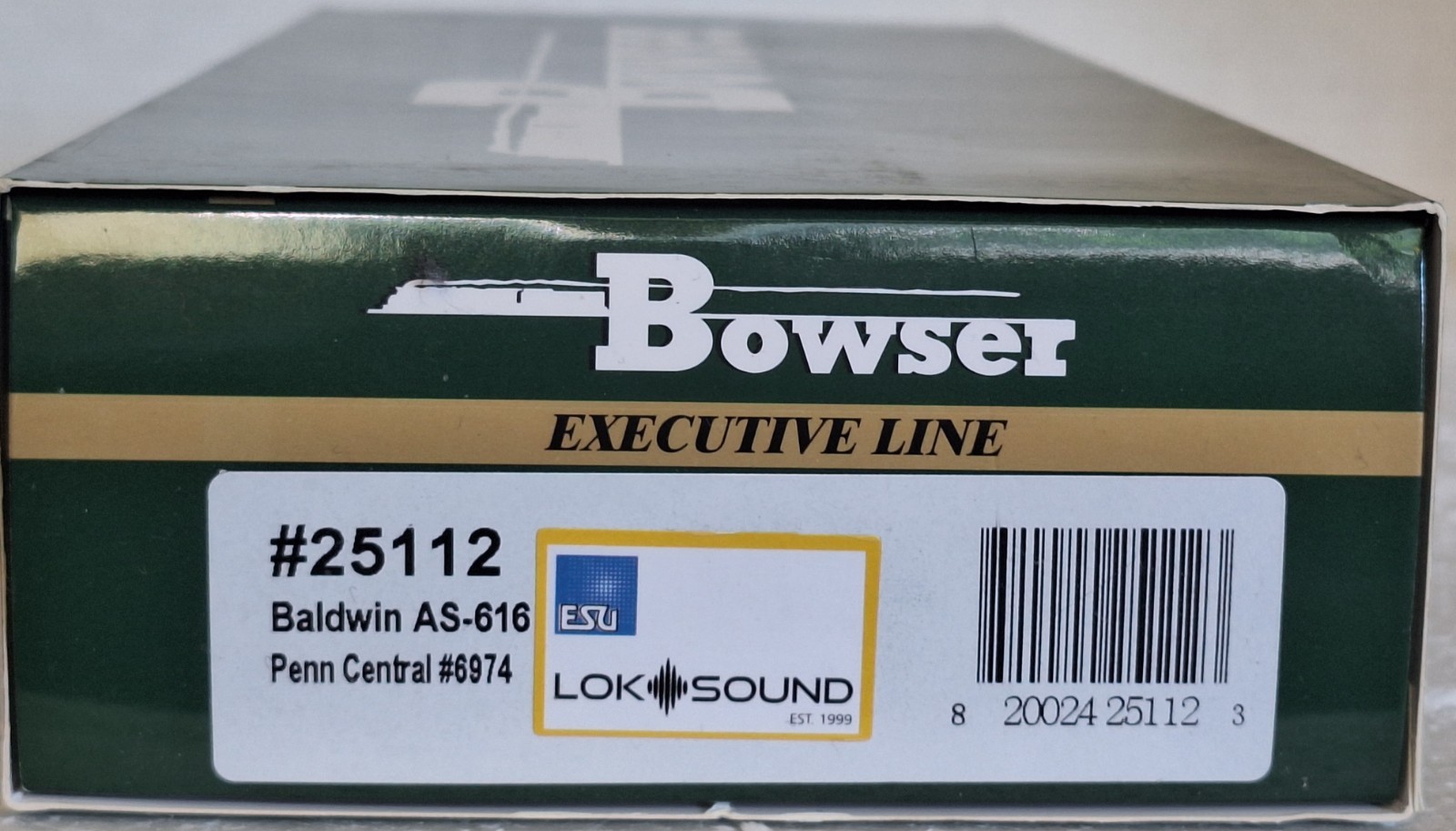 Bowser Executive Line #25112 HO Baldwin AS-616 Penn Central #6974 /LokSound