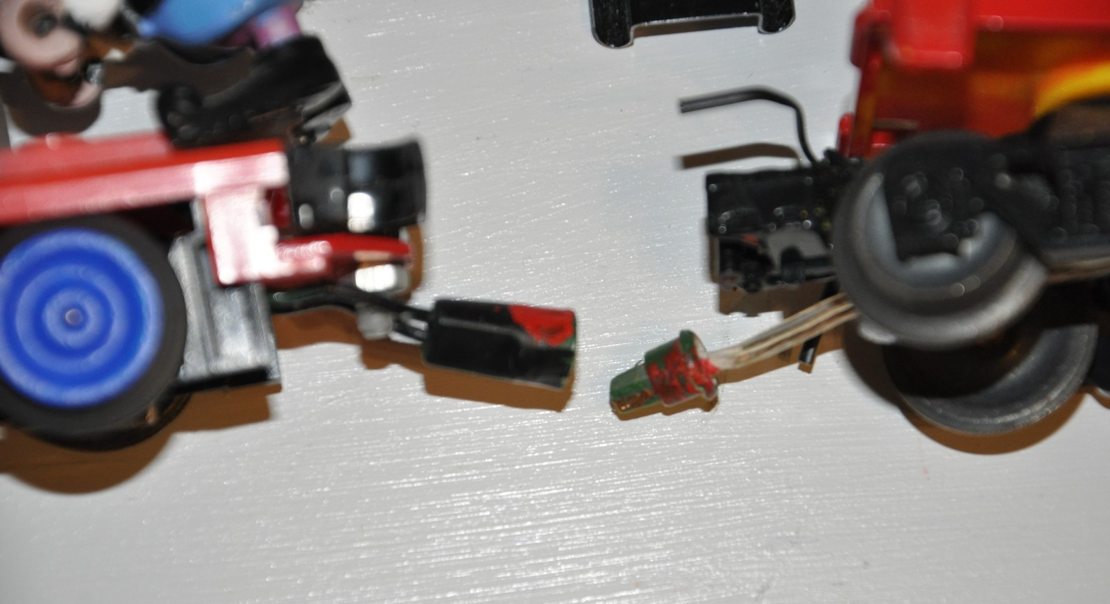1 OF A KIND O Gauge Handcar Elf & Rudolf w/Lit Red Nose/ Lit Lantern Car in Tow
