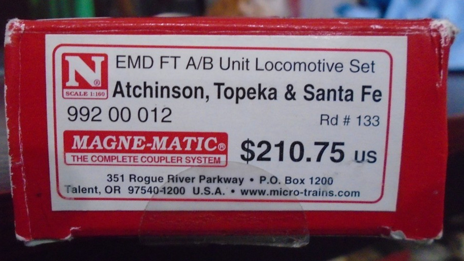 Micro Trains Line N Gauge A/B Unit Sante Fe 133 Locomotive Set