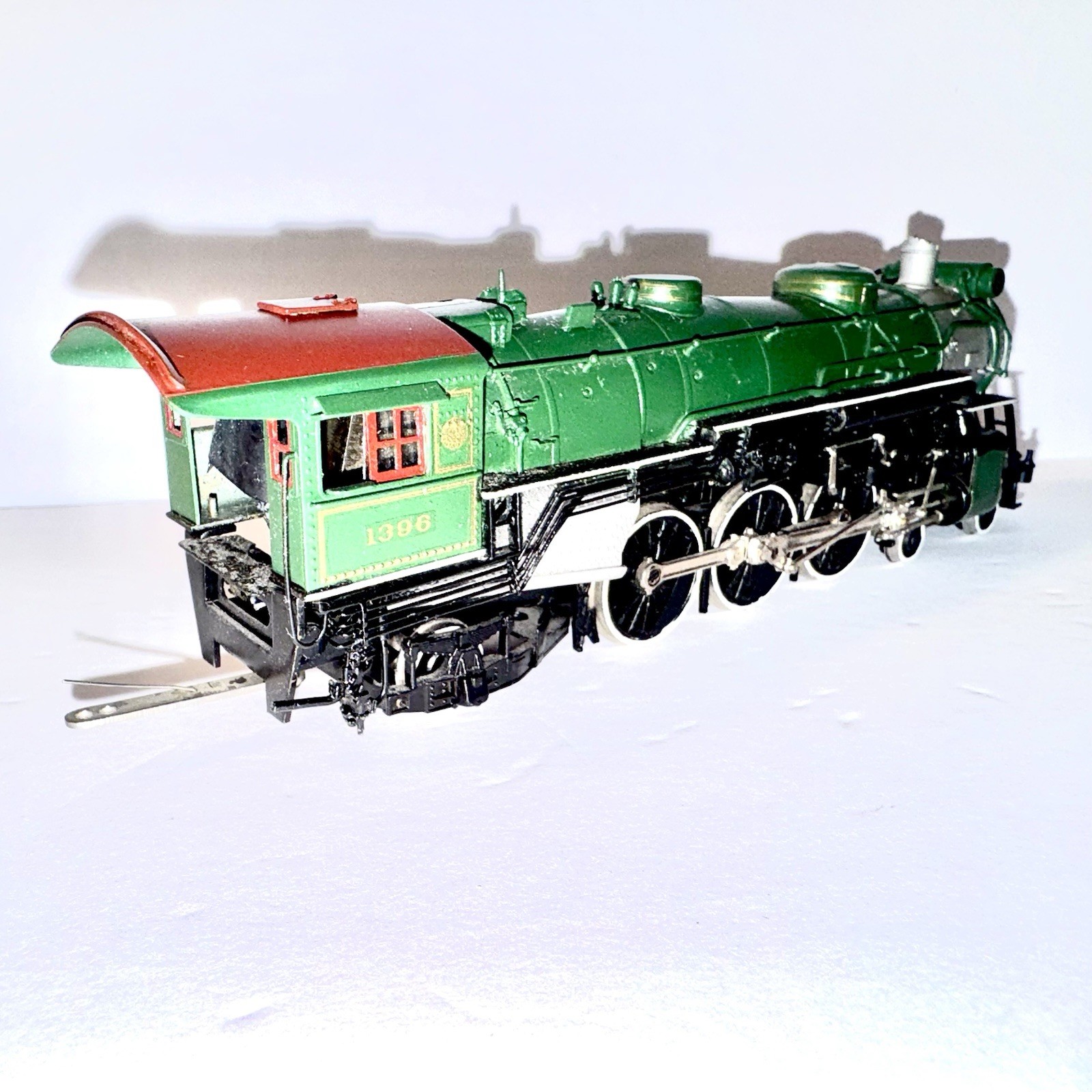 HO UNITED SOUTHERN 4-6-2 BRASS LOCO No. 1396 PACIFIC FAST MAIL PAINTED VINTAGE
