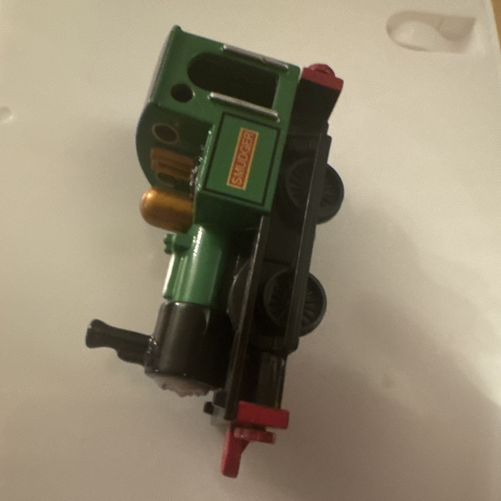 Smudger HO Gauge Steam Locomotive Engine Toy Train, Green/Black/Red