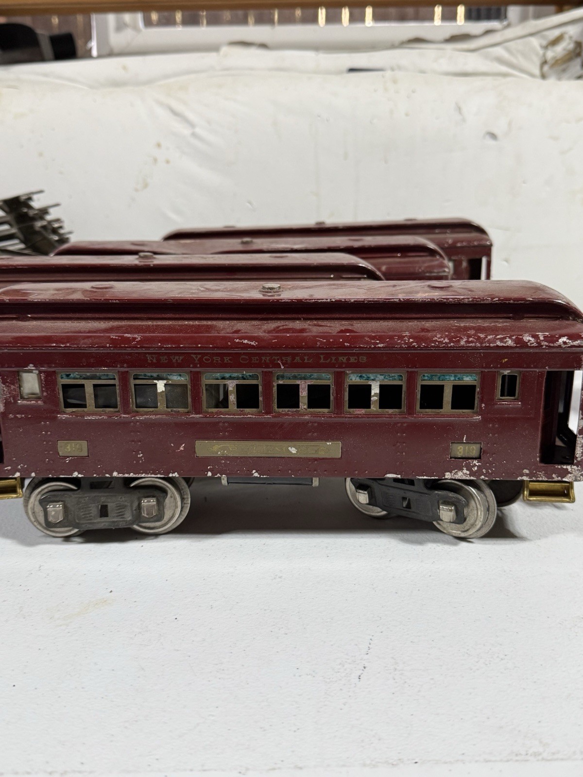 1920s Vintage Prewar Lionel Electric Train Set No.150 Engine, Passenger Cars