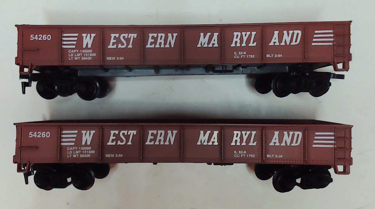 Western Maryland HO 0-6-0 Loco 1203, Tender, Boxcar, 2 Gondolas, Caboose (TG055)