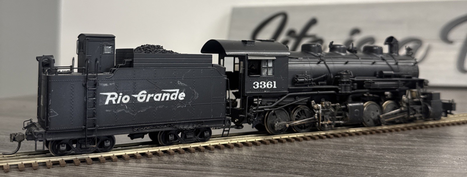 Pacific Fast Mail HO Brass Mallet Denver & Salt Lake 2-6-6-0 C/Ptd. D&RGW #3361