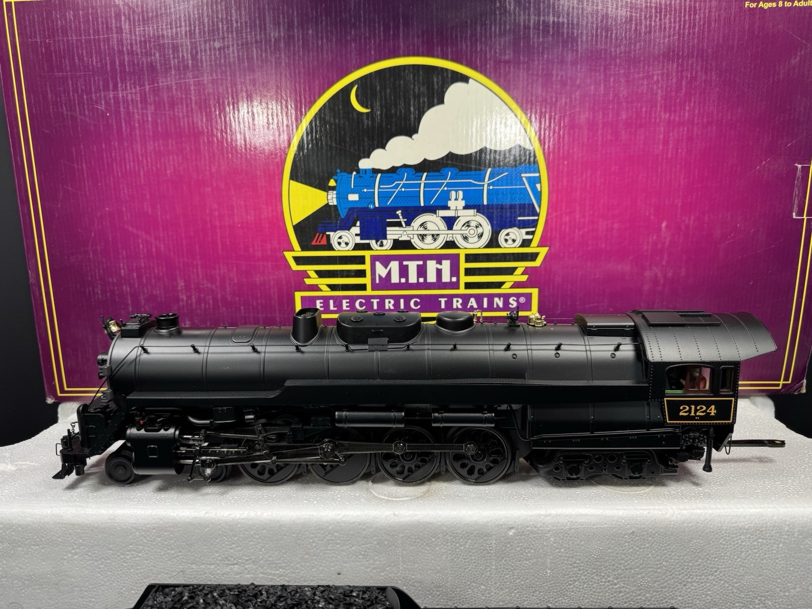 MTH 20-3130-1 Reading 4-8-4 T-1 steam engine #2124 PS2 BCR LNIB