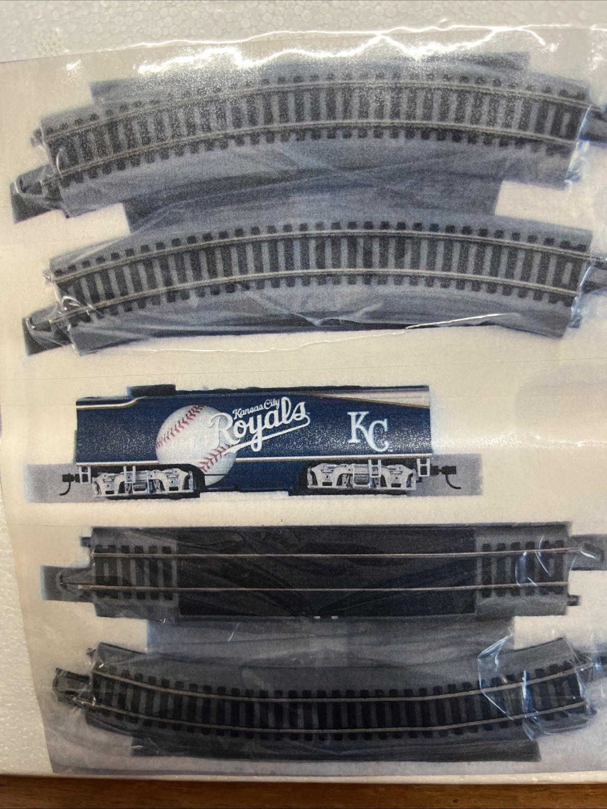 Hawthorne village KANSAS CITY ROYALS #2 Engine unit w/tracks In Sealed Box W/COA