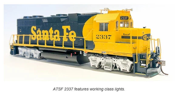 Rapido ~ HO Scale ~ EMD GP38 Low Nose ~ Standard DC ~ Santa Fe #2329~ 38003