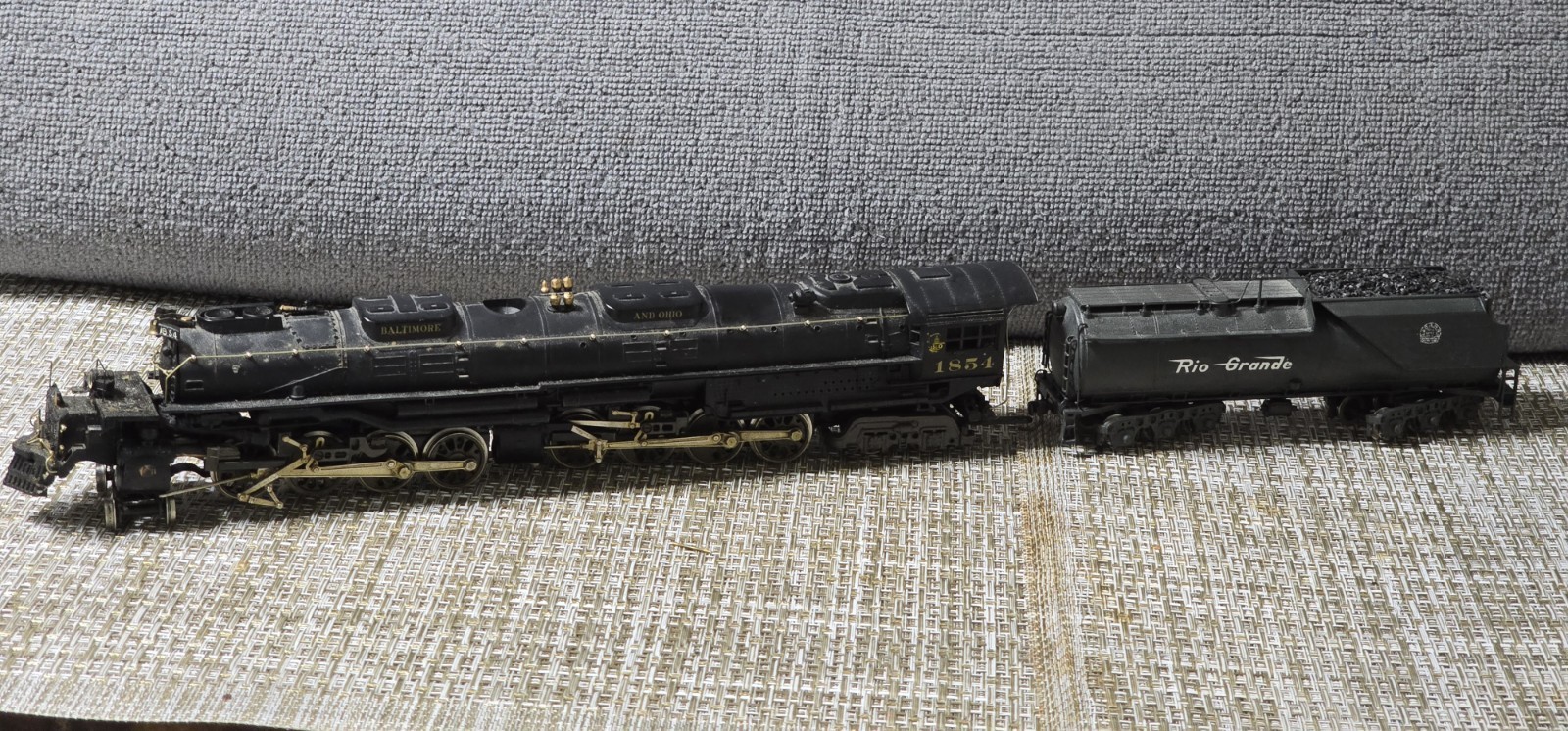 Rivarossi MadeinItaly Vintage HO B&O Steam Locomotive1854 w/RioGrandeTender 9570