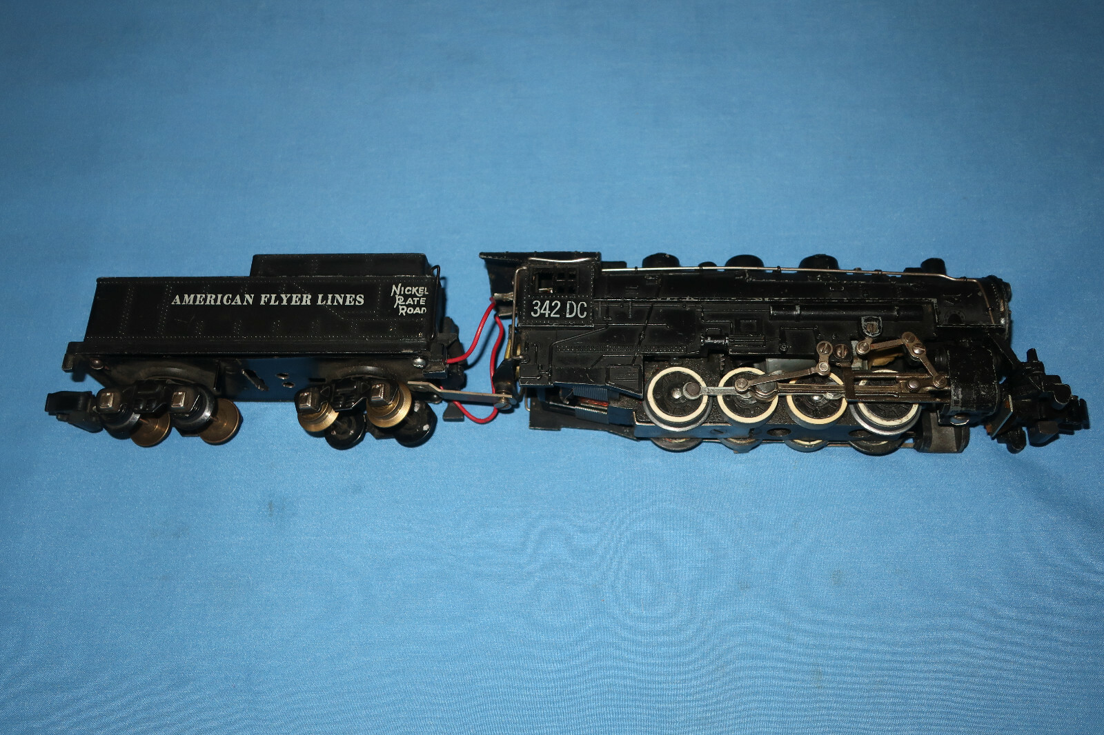 American Flyer #342DC 0-8-0 Switch Steam Locomotive. Runs & Smokes well