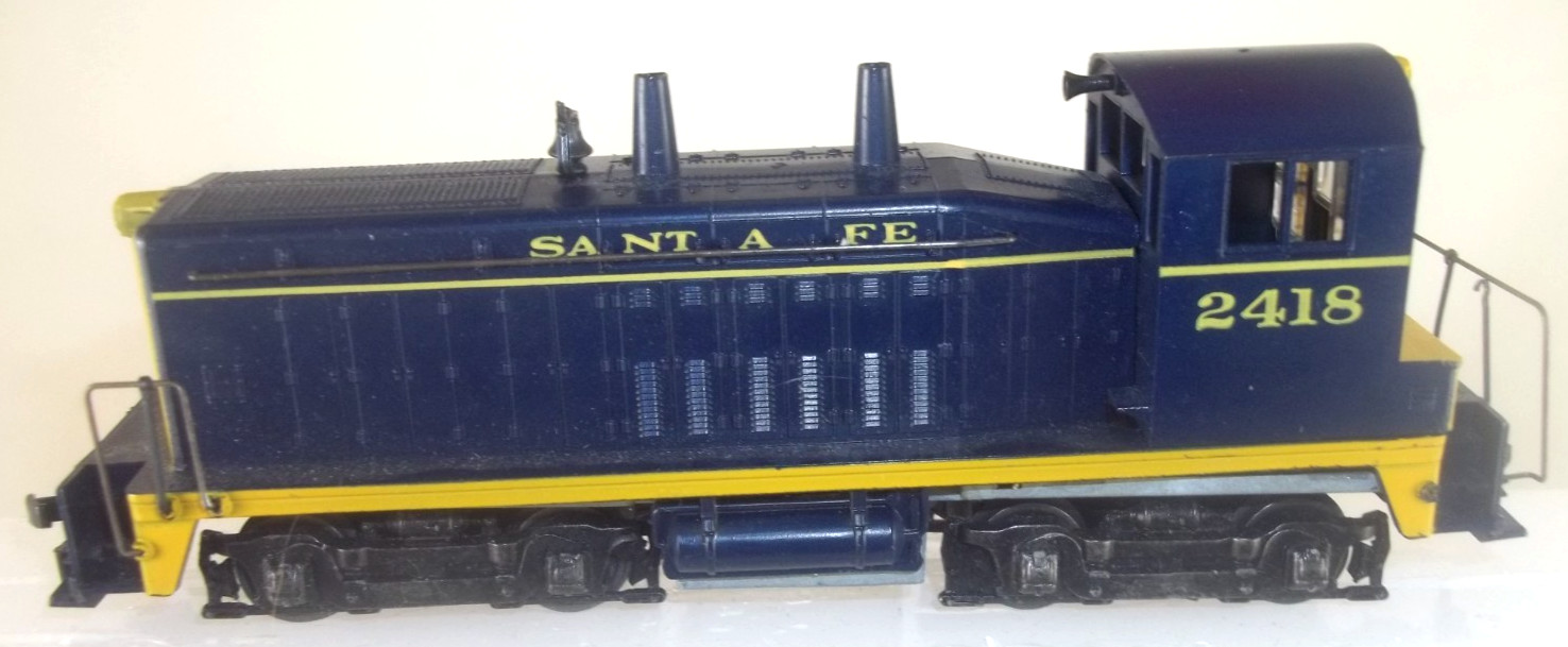 ATHEARN BLUE BOX HO 4005 SW COW PWD FW SANTA FE 2418 OB PAPERWORK RUNS USED