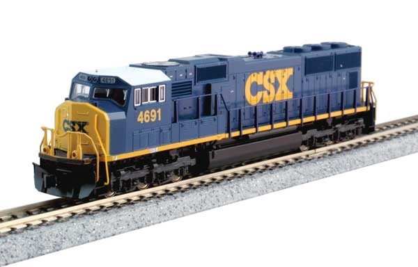 KATO 176-7610DCC N SCALE CSX SD70M FLAT RADIATOR FACTORY DCC RD# 4695