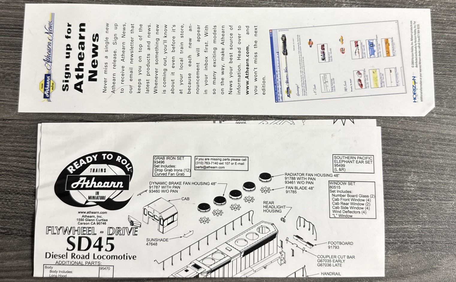 Athearn HO #95447 Seaboard Coast Line SD45 Diesel Loco #2025 – DCC Ready & LNIB!
