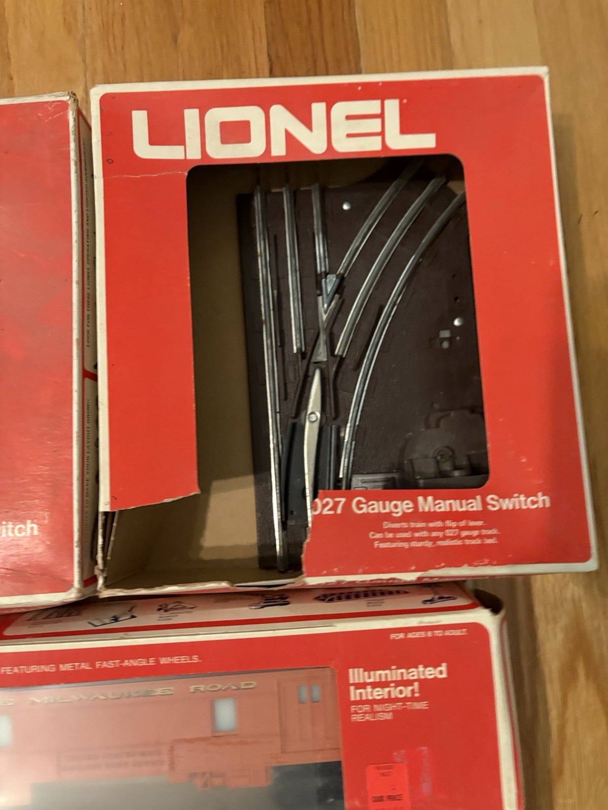 Lot of 4 Vintage LIONEL Trains 027 Gauge- 6-9122, 6-9506, 6-5021, 6-5022 in Box