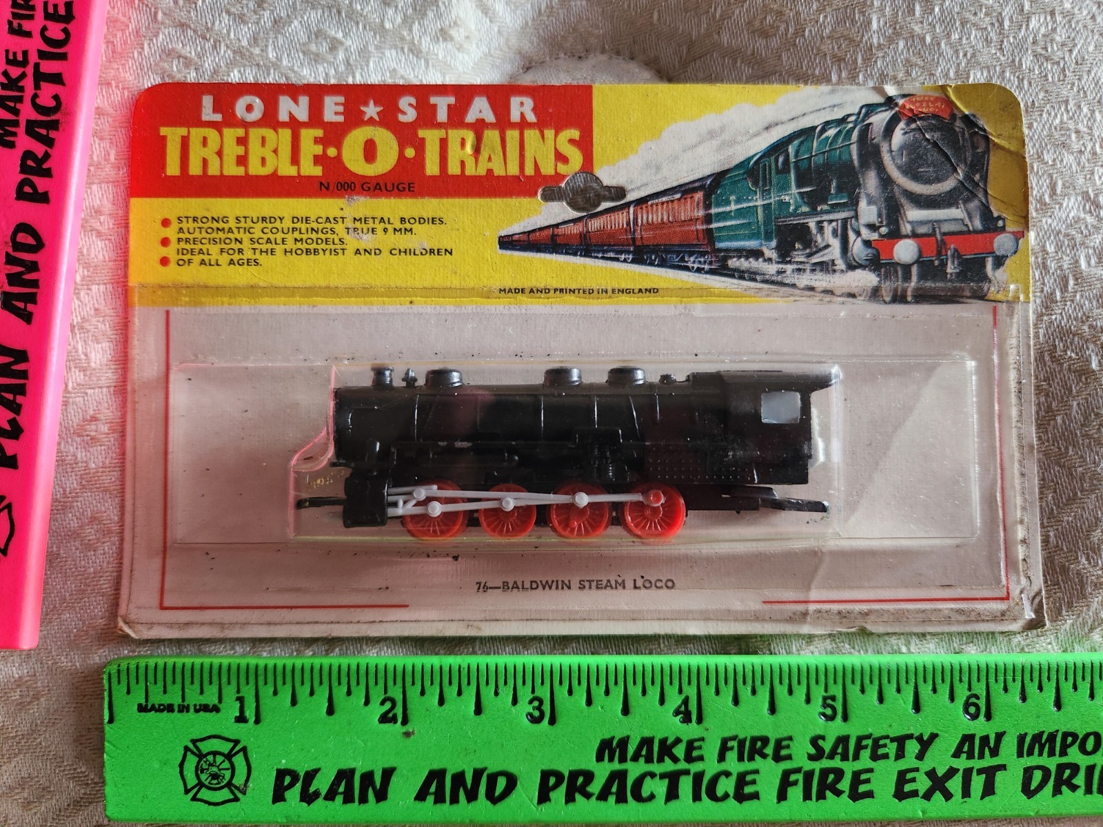 Lone Star Treble-O-Trains 76 Baldwin Steam Locomotive in Original Packaging