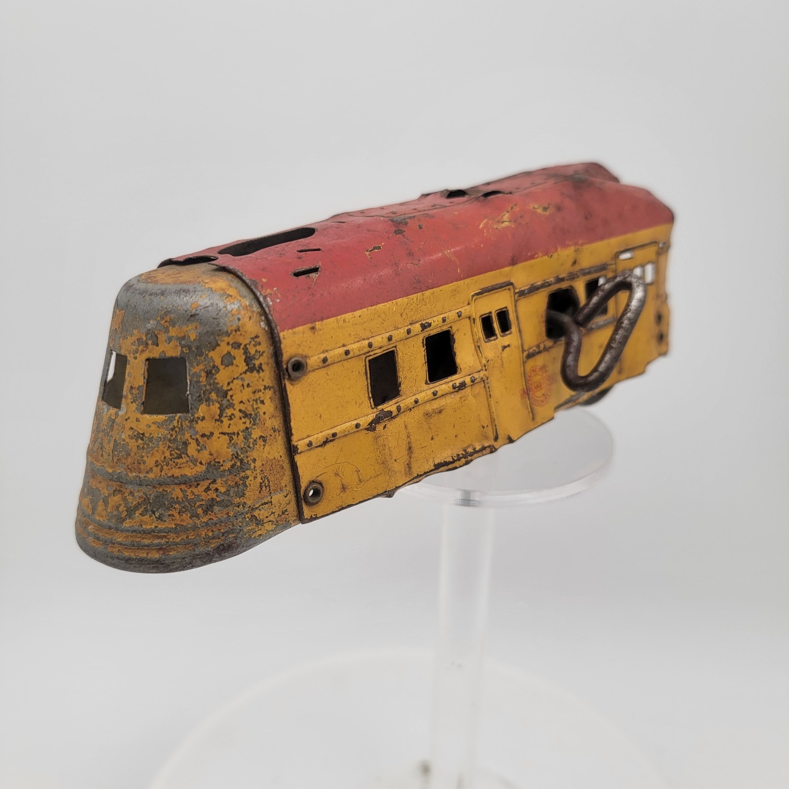 Hafner Overland Flyer Tin Clockwork Locomotive Prewar Antique Toy Train AS-IS
