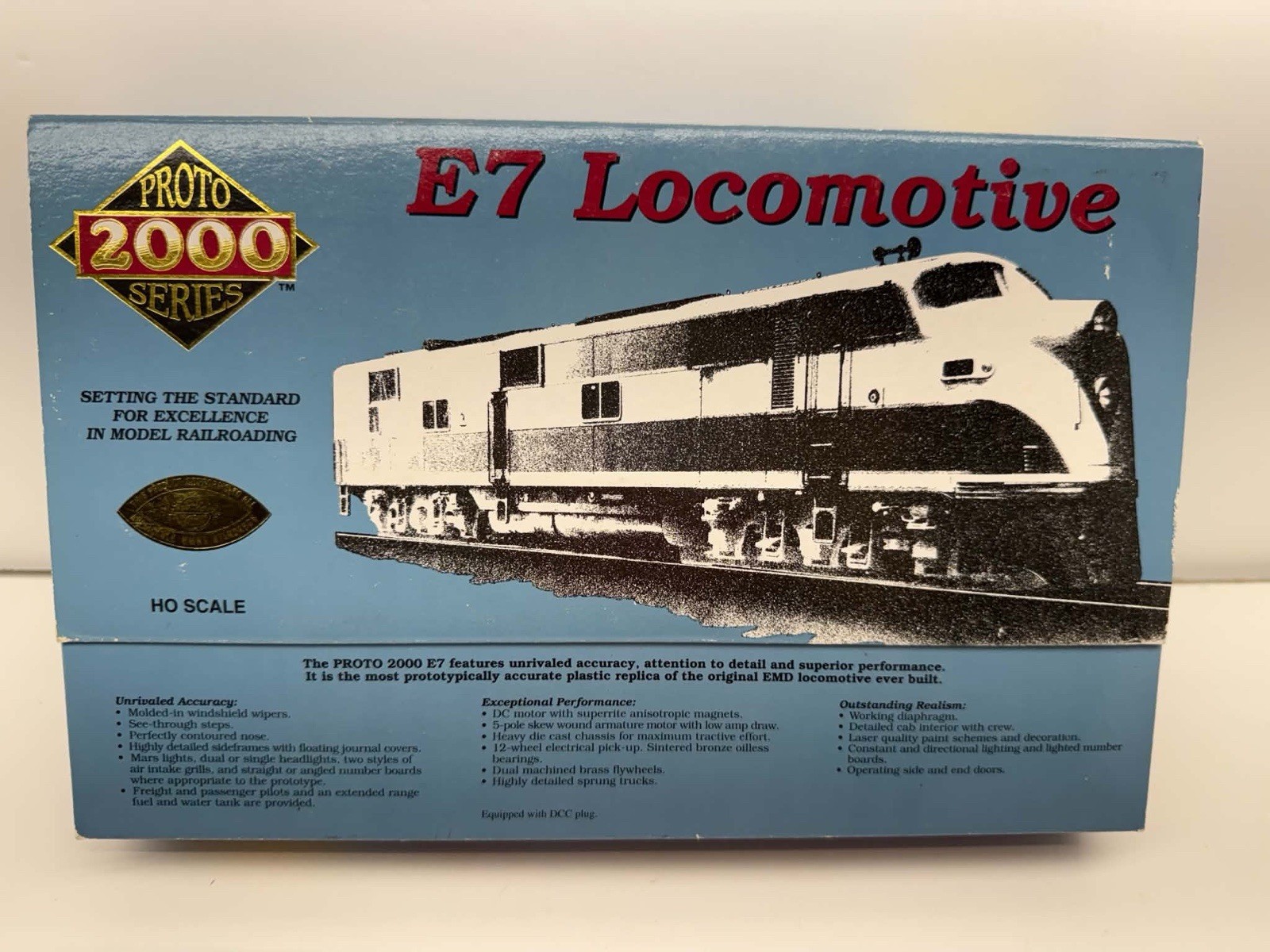 Proto 2000 HO Scale Undecorated A-Unit EMD E7 Diesel Locomotive #21072 DCC Ready