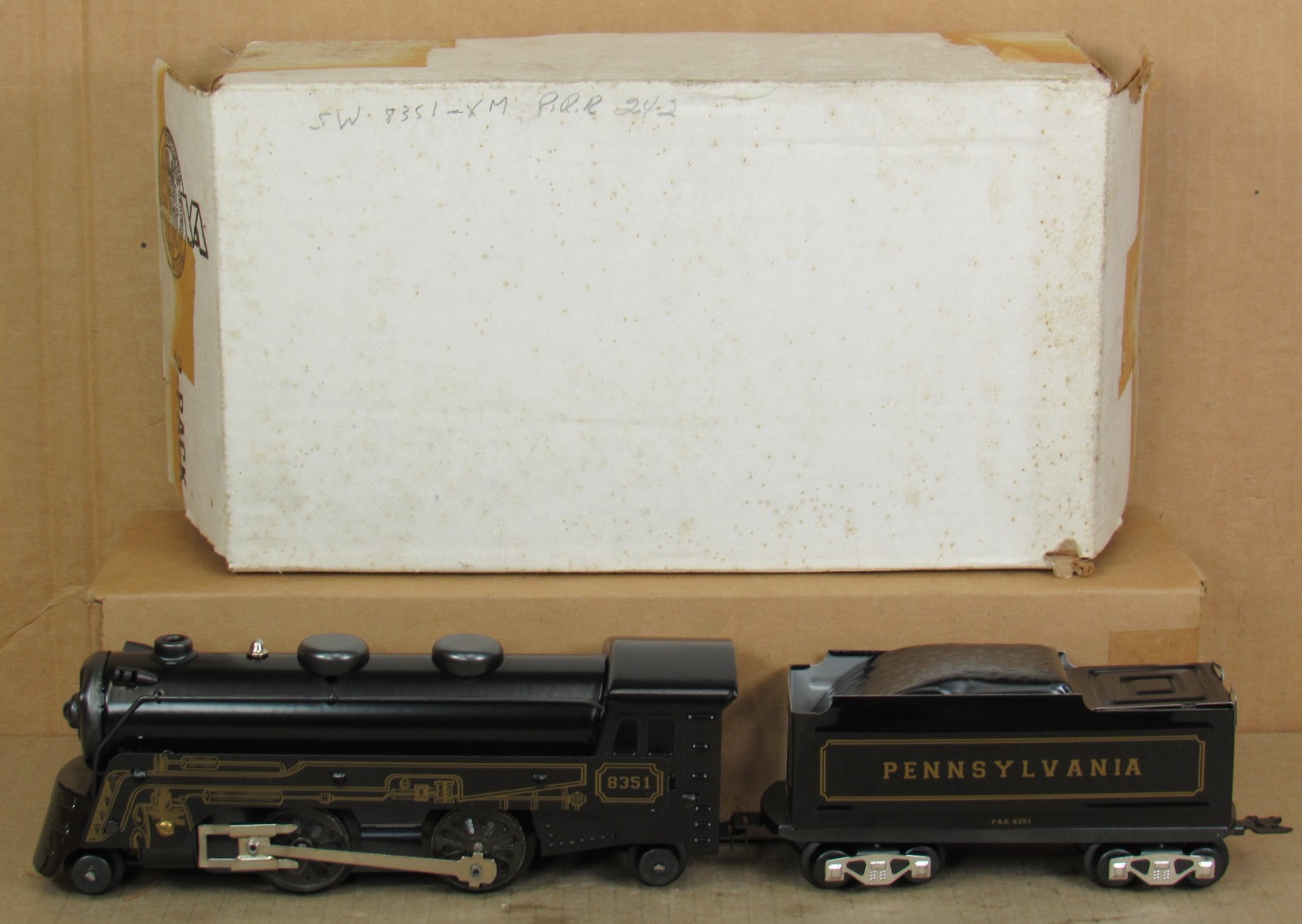 New/Modern Marx No. 8351-XM Pennsylvania Steam Engine O-Gauge NOS *
