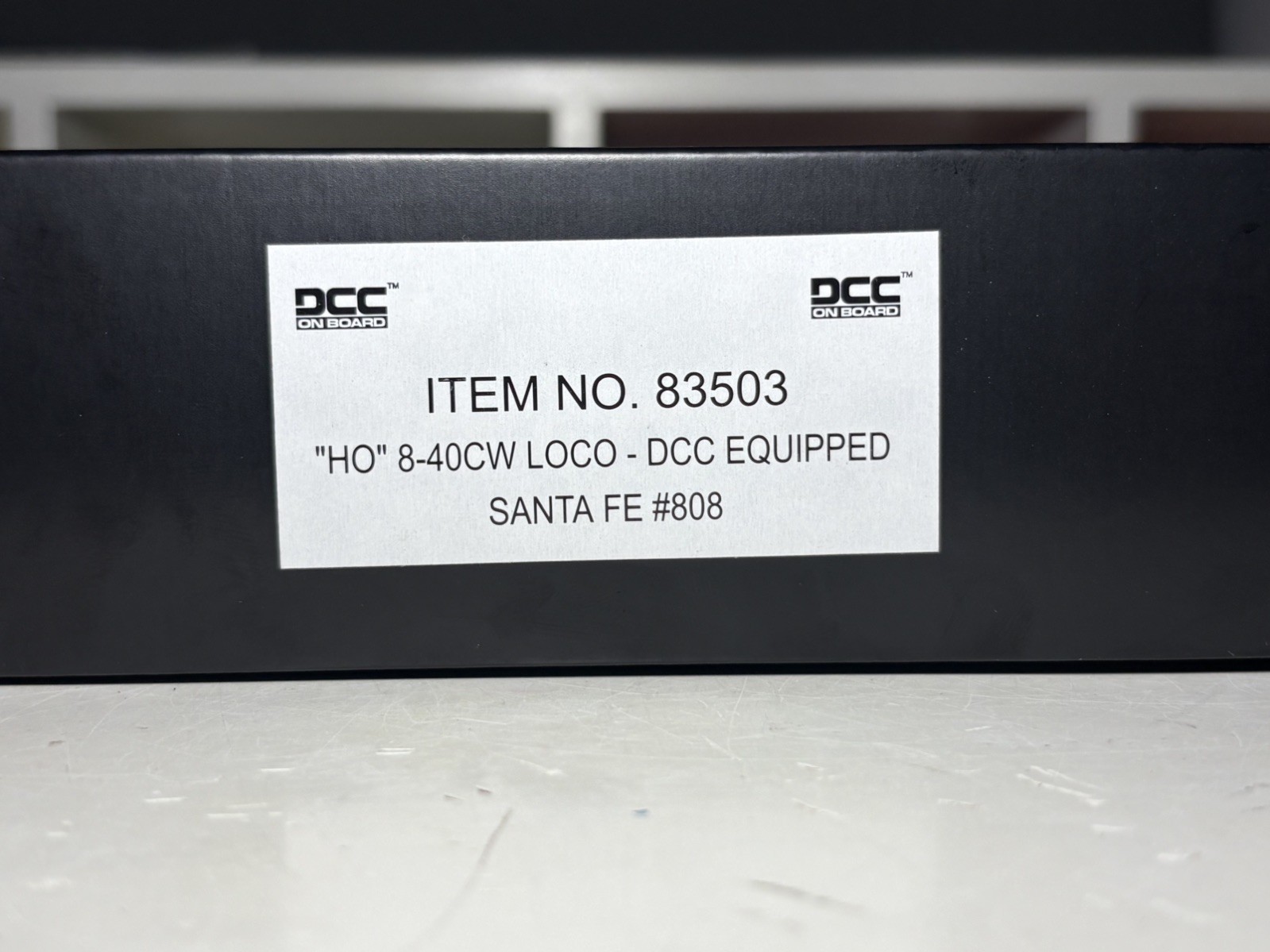 Bachmann Spectrum DCC 83503 HO Scale 8-40CW Locomotive Santa Fe #808