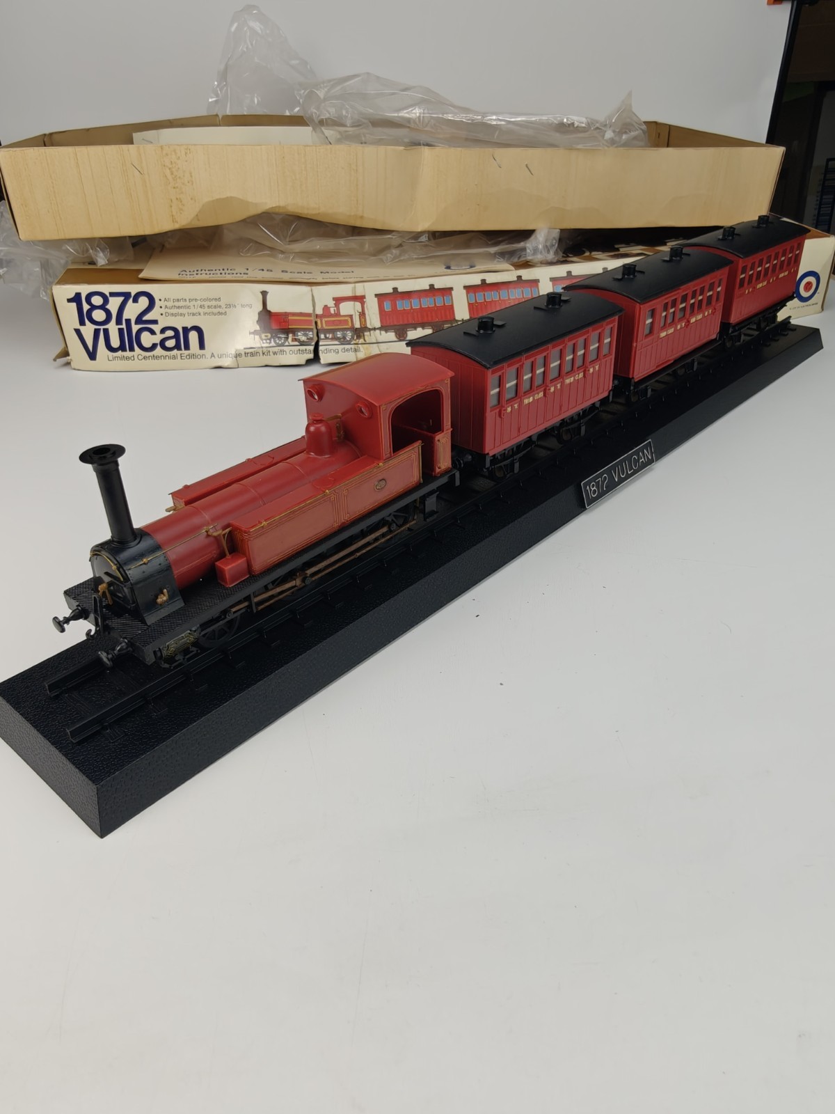 Entex 1872 Vulcan Limited Centennial Edition 1/45 Scale Train Model Built READ