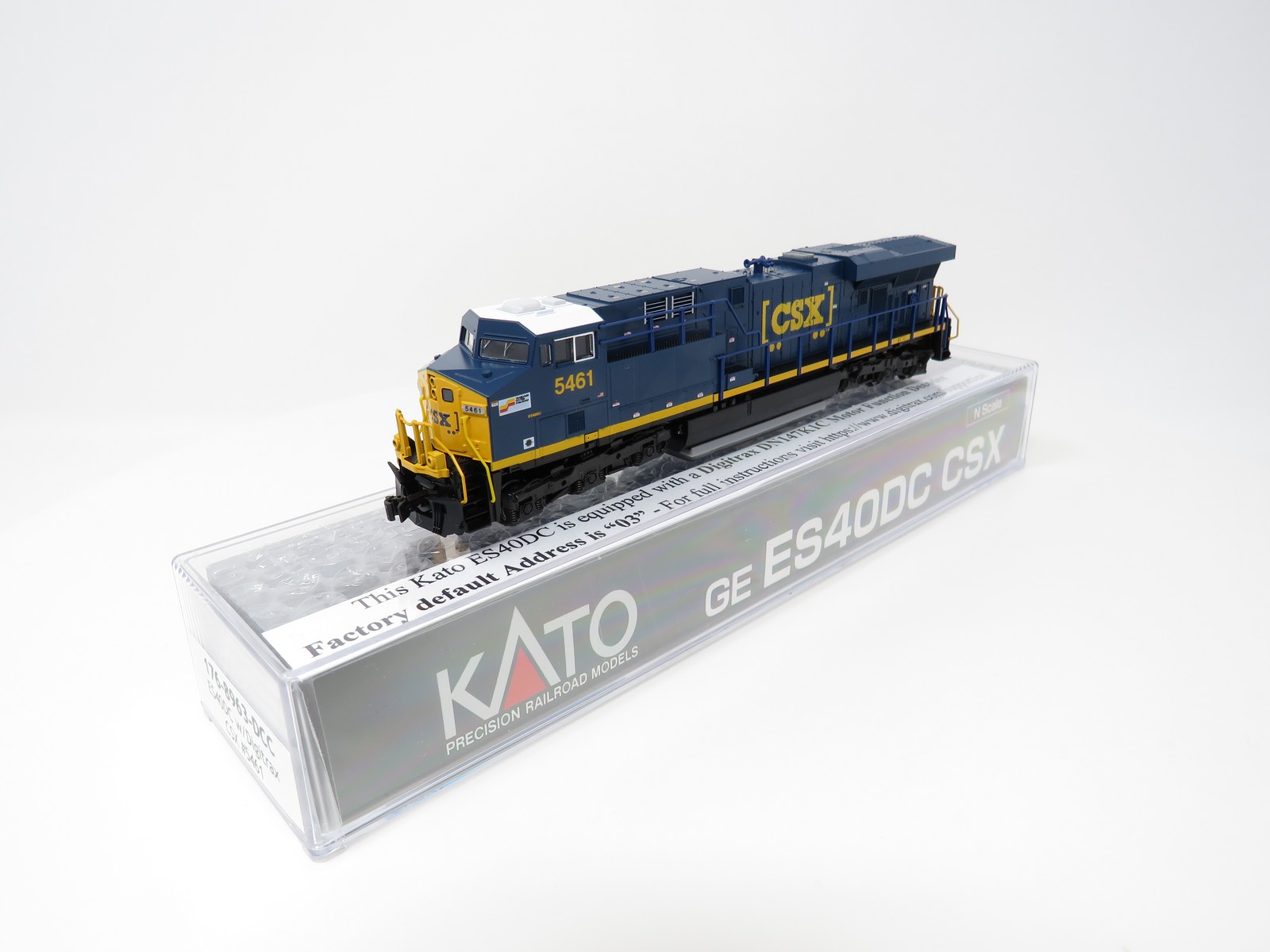 Kato N 176-8963-DCC CSX #5461 GE ES40DC GEVO Diesel Locomotive