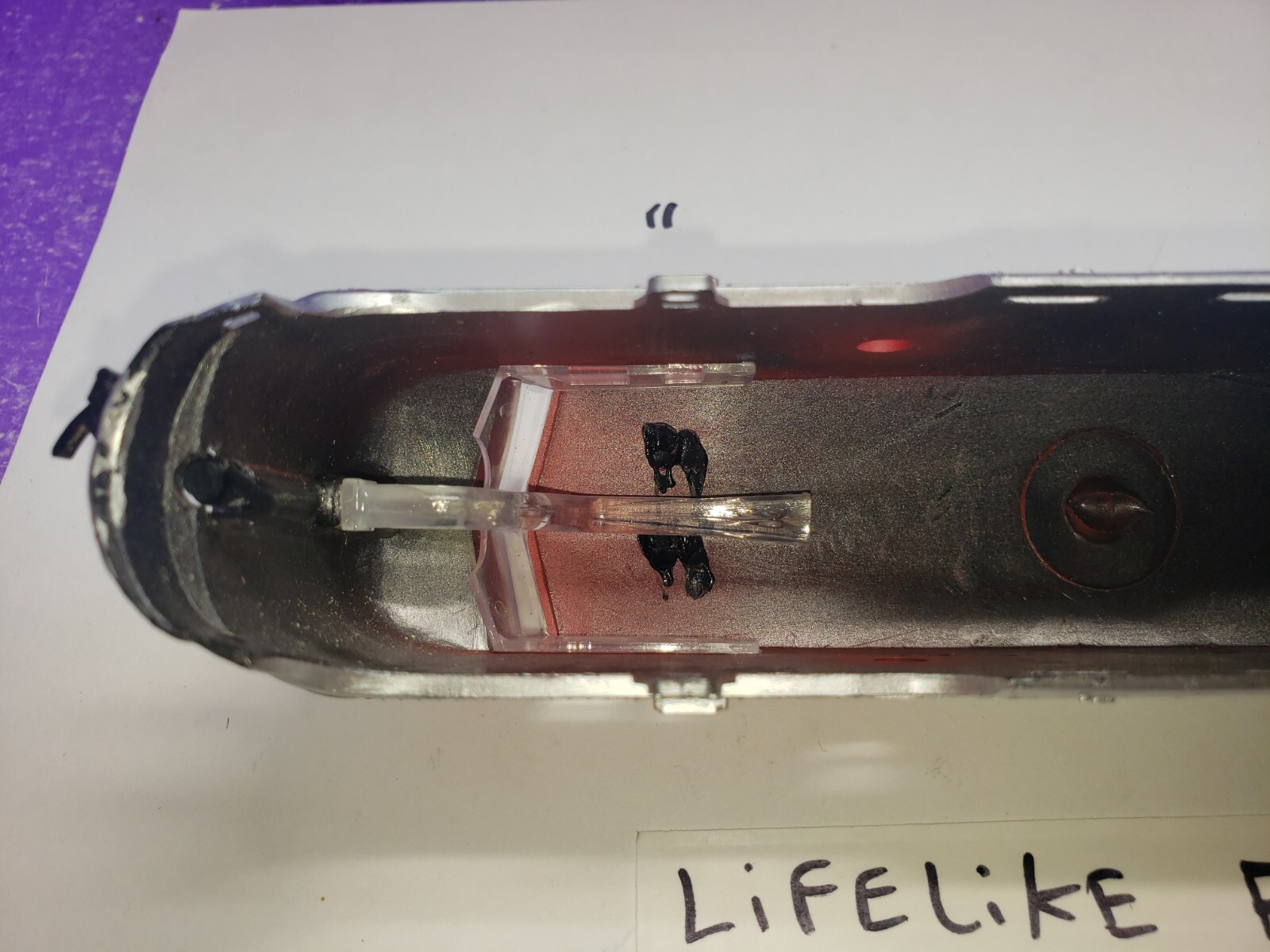 DUEL HEADLIGHT SHELL ONLY FOR LIFE-LIKE HO SCALE MODEL TRAIN F7 or F9 A USED