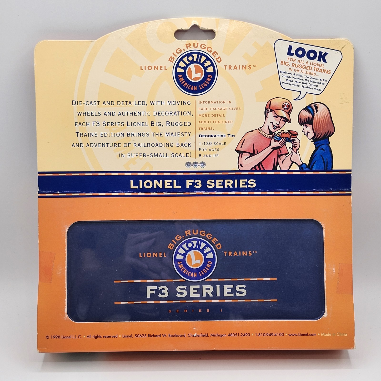 Lionel Baltimore & Ohio F3 Big Rugged Trains 1:120 Scale Die-Cast 1998 Series 1