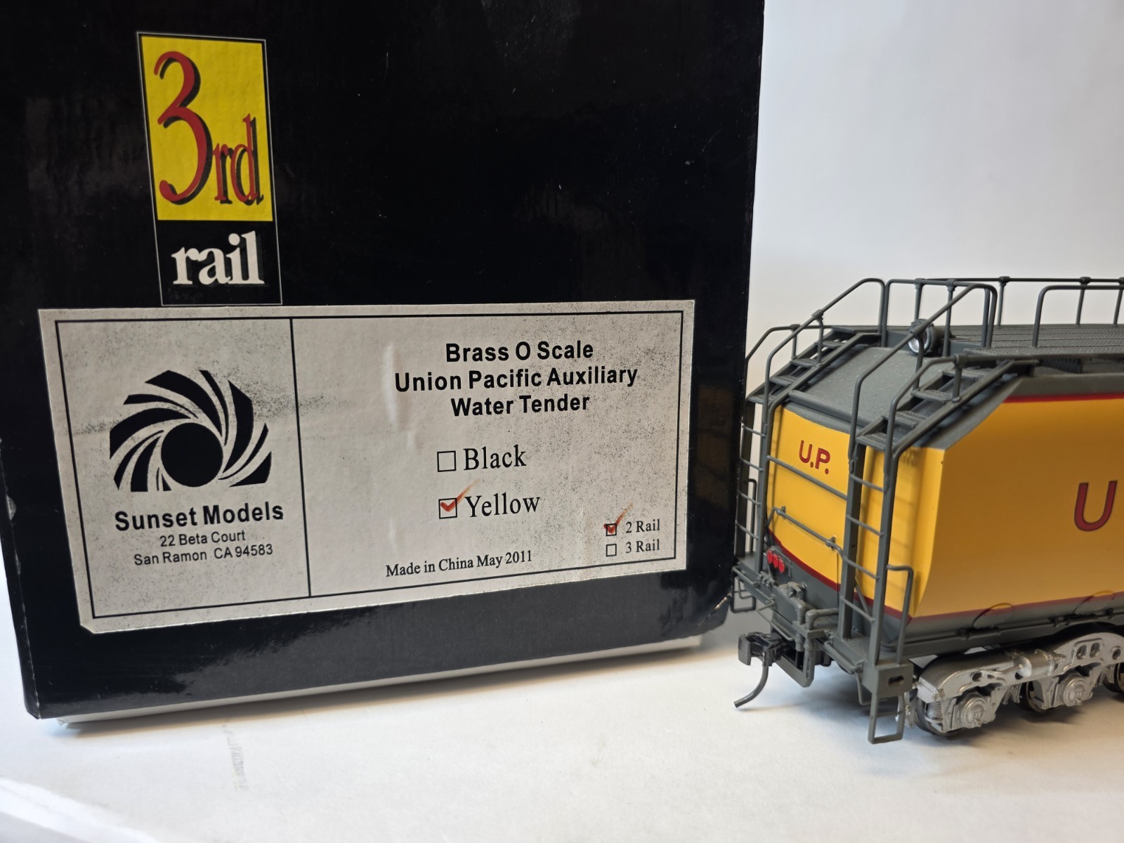 3rd RAIL UP Brass O Scale Water Tender Run with Bigboy, 844, Challenger 3985 NIB