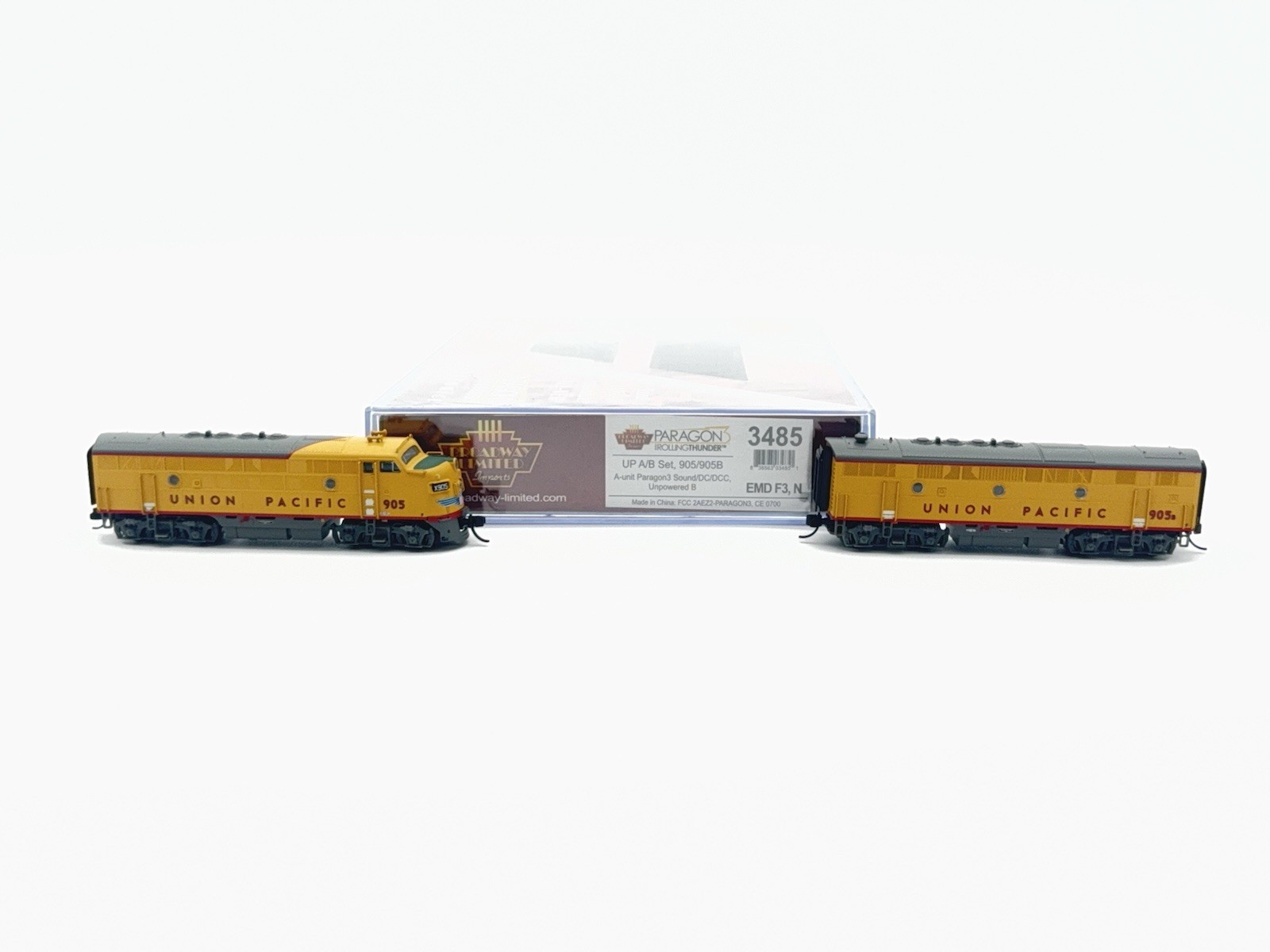 Broadway Limited – N – UP F3 A/B Diesel Set 905/905B DCC, Sound – Train 3485