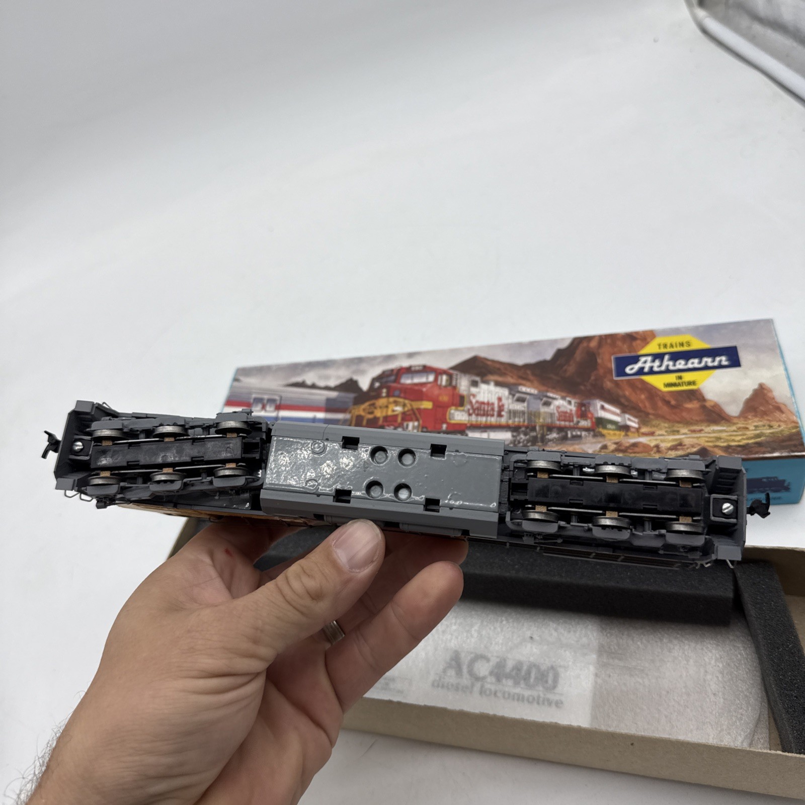 Athearn AC4400 Power GECX 4002 Locomotive Engine Train Blue Box Nice