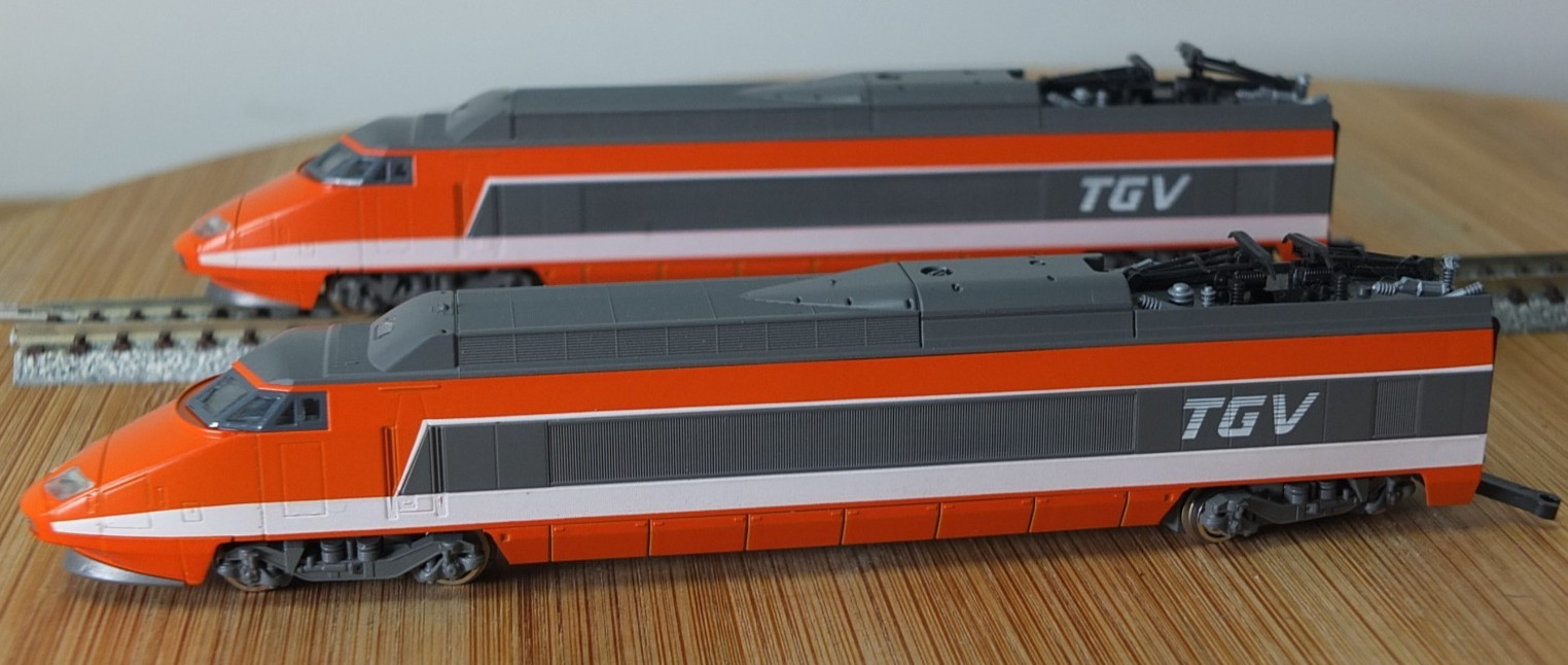 Kato 10-091 N Gauge TGV 6-car set in SNCF orange livery