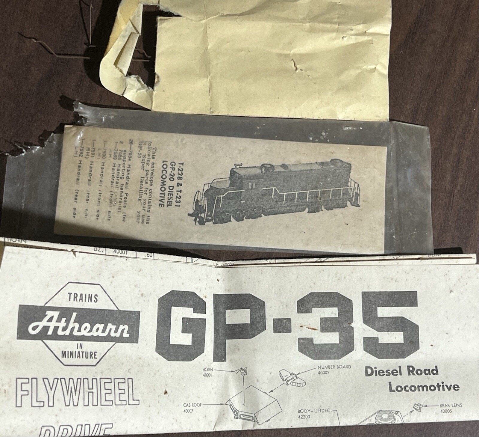 HO Scale Athearn, GP-35 Diesel Locomotive, Santa Fe, Blue, #1400 – 4205 VTG